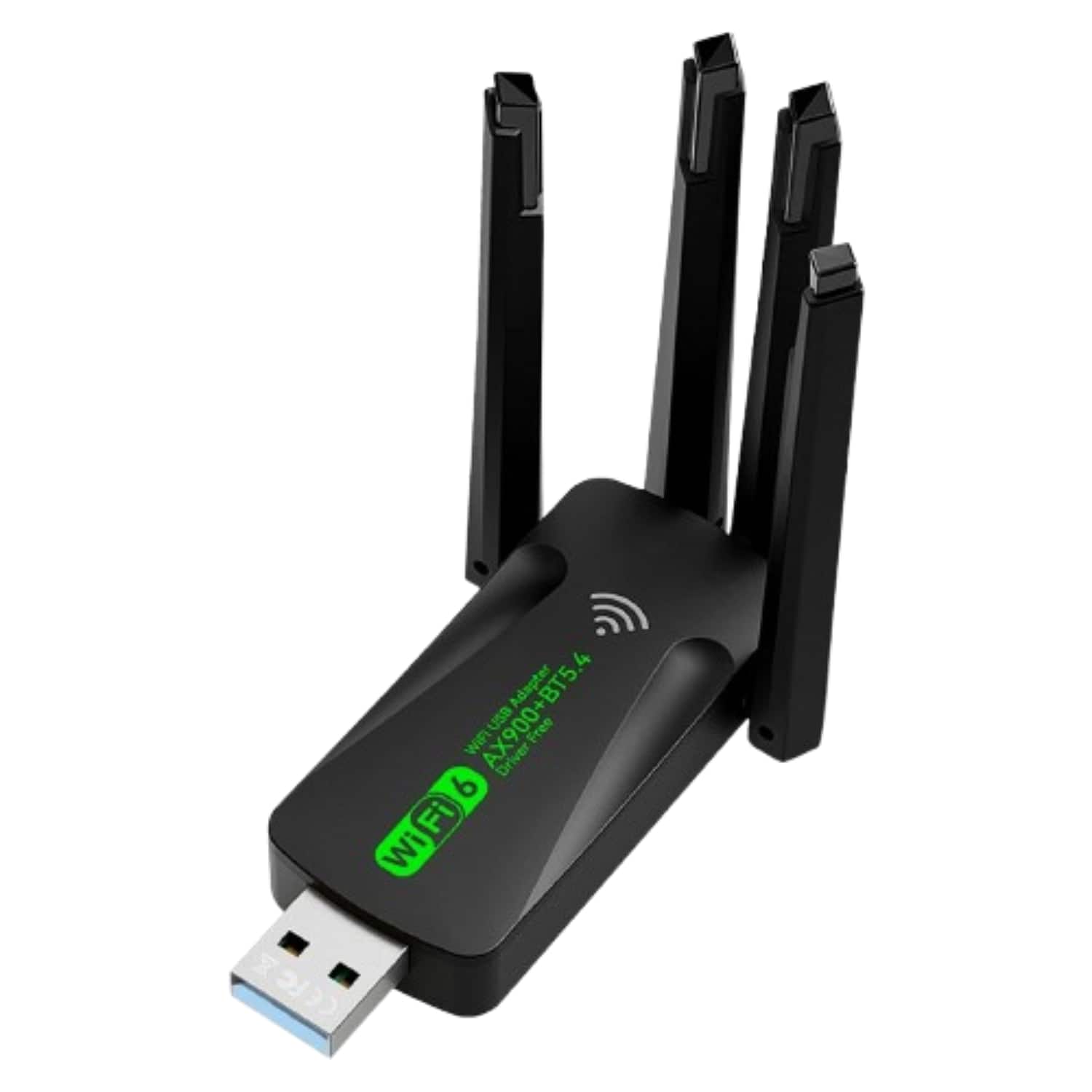 Home Collection - USB WiFi Bluetooth Adapter – 600Mbps Dual Band 2.4/5GHz, WiFi 6, Bluetooth 5.4, Plug & Play for Windows 7-11 - Black