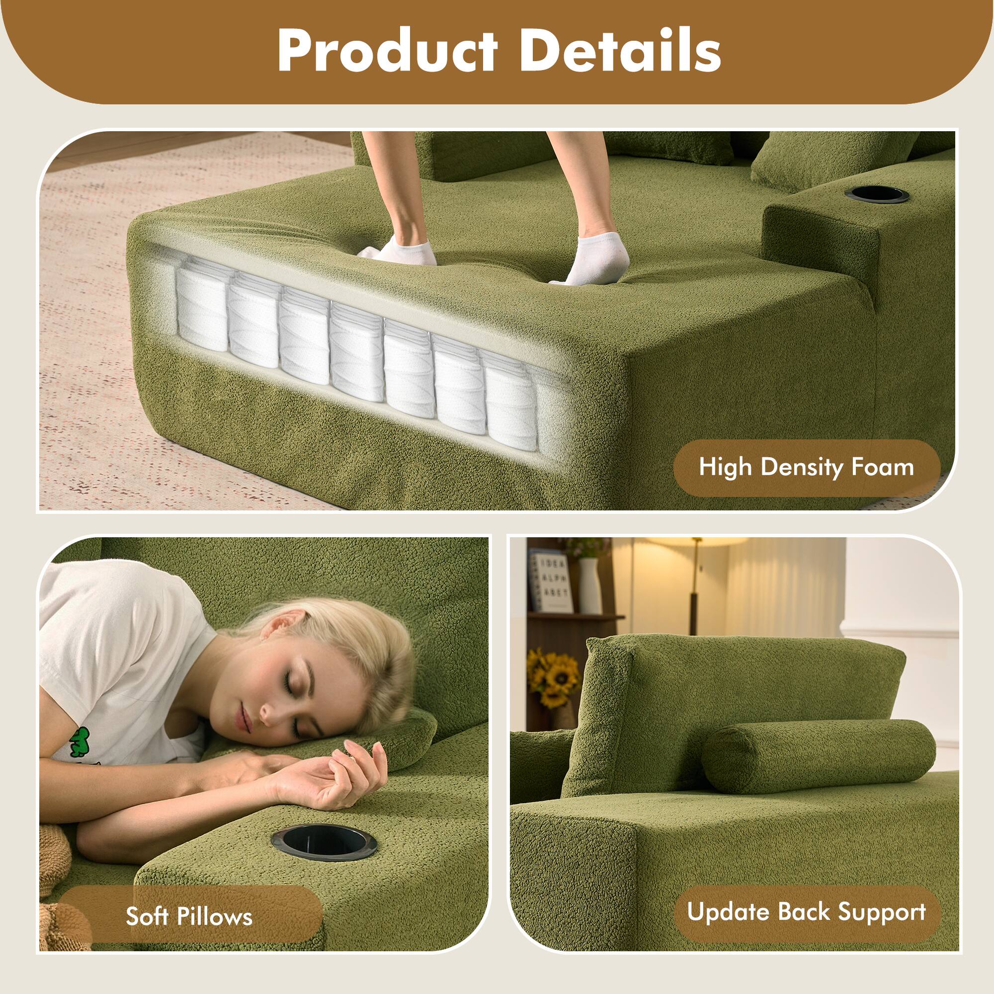 Product Details

- High Density Foam
- Soft Pillows
- Update Back Support