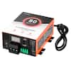 VEVOR AMP 80 SMART RV CONVERTER/CHARGER ALL-IN-ONE LEAD ACID LITHIUM FIXED OUTPUT CAUTION: FOR PROTECTION AGAINST CONTINUED RISK OF ELECTRIC SHOCK REPLACE RATINGS AND ONLY WITH SAME TYPE ON NEG. FUSE POS+ YFRO START 90V3V 14.4V VOLT Fix ve.ar Voltage 6 DE : COMPANY / 30
