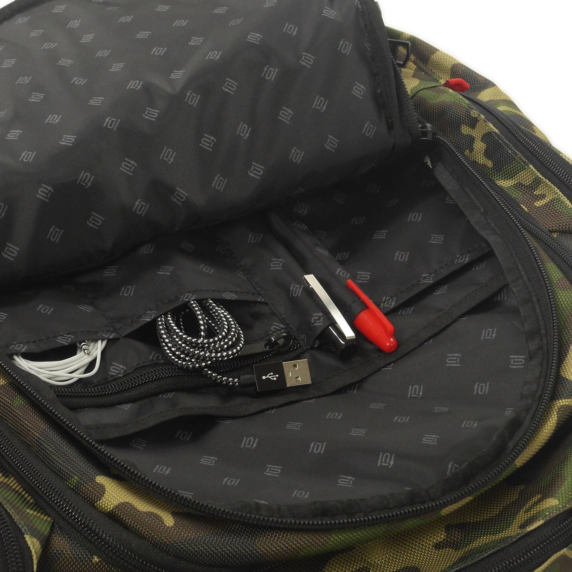 The text in the image appears to be a pattern of the letters "f" and "l" repeated across the fabric. There is no coherent sentence or phrase to group or correct. The pattern is likely part of a design or branding on the fabric.