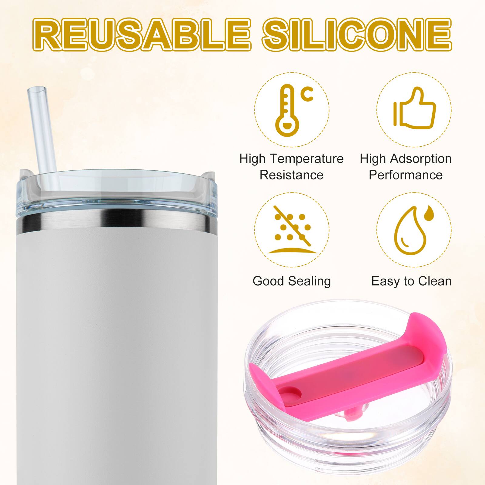 REUSABLE SILICONE

- High Temperature Resistance
- High Adsorption Performance
- Good Sealing
- Easy to Clean