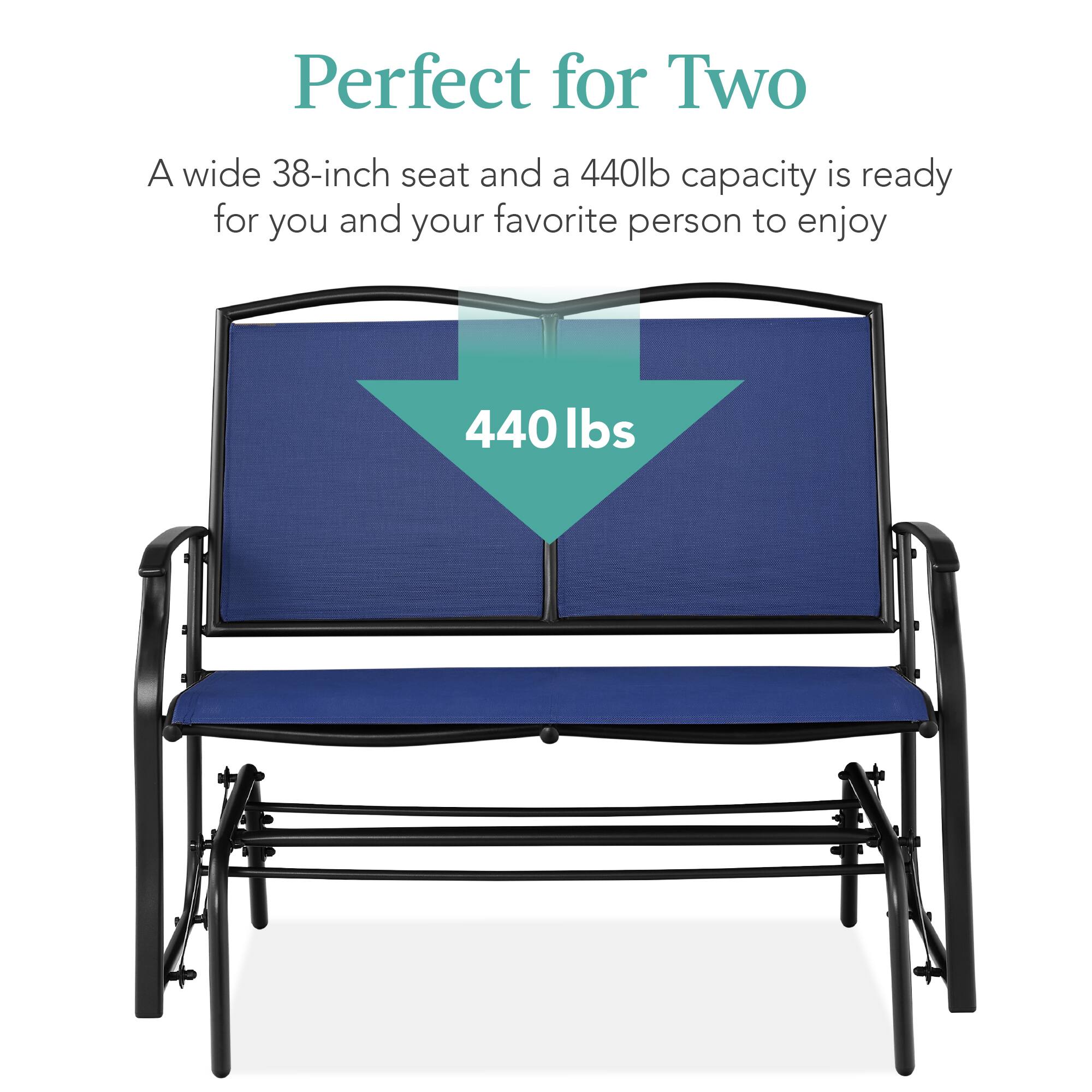 Perfect for Two

A wide 38-inch seat and a 440lb capacity is ready for you and your favorite person to enjoy

440 lbs