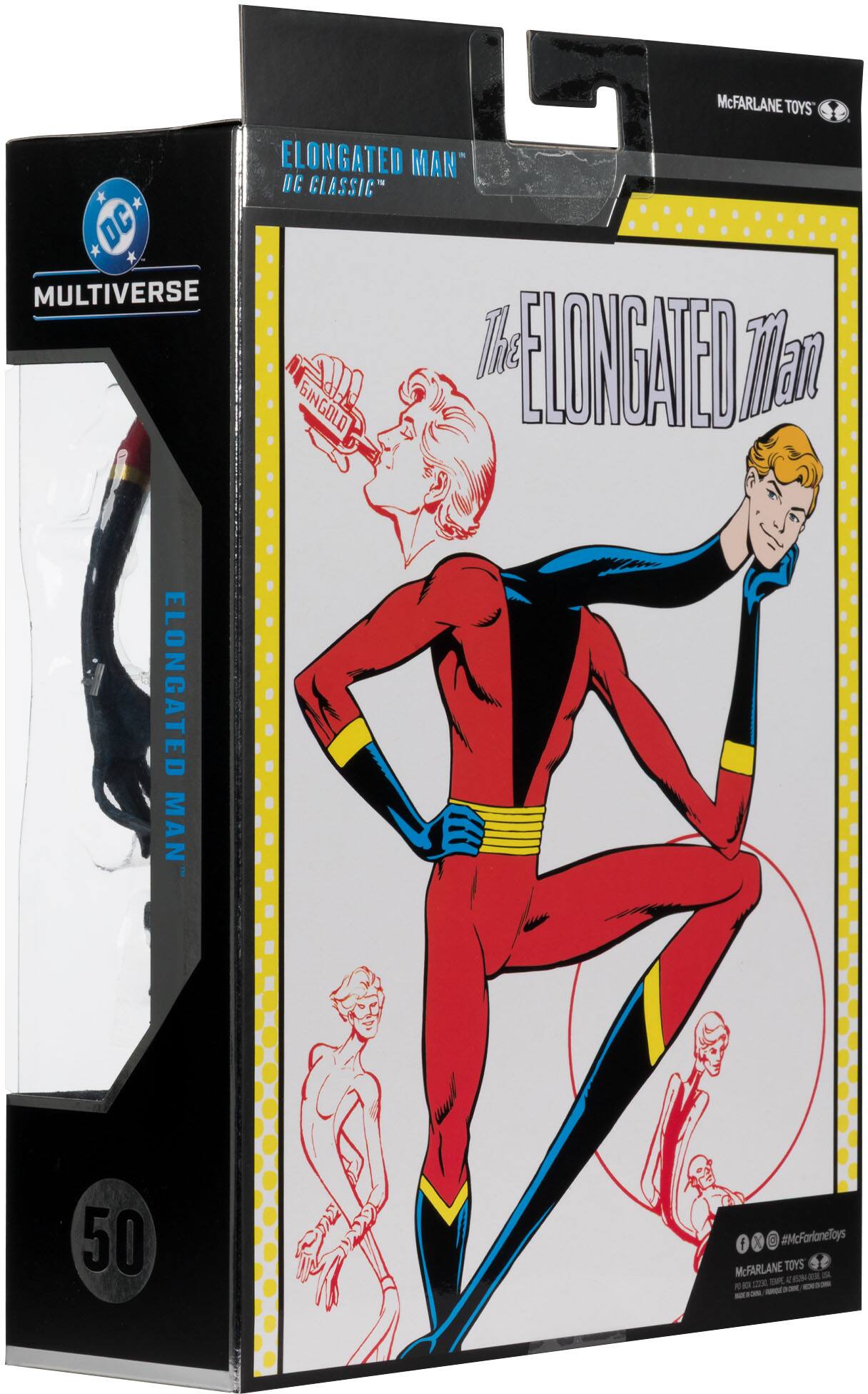 McFARLANE TOYS ELONGATED MAN" DC CLASSIC * DC MULTIVERSE The ELONGATED MAN 50 f #McFarlaneToys McFARLANE TOYS a TM & D 12
