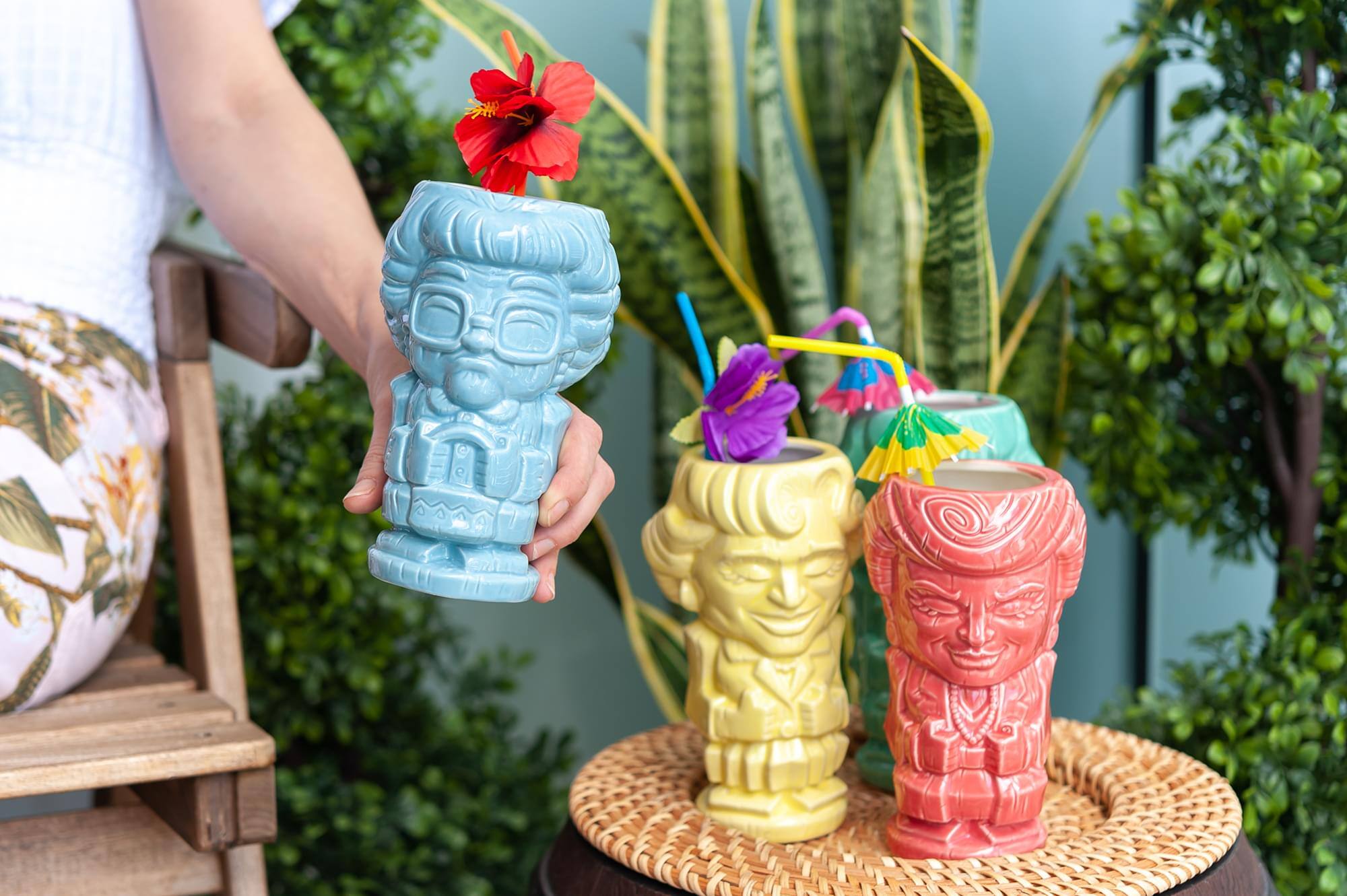Alt View 3. ThinkGeek - Geeki Tikis The Golden Girls Sophia Ceramic Tiki Style Mug | Holds 16 Ounces - Blue.