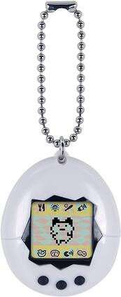 Bandai - America - Original Tamagotchi, White with Black - Collectibles - Multicolor