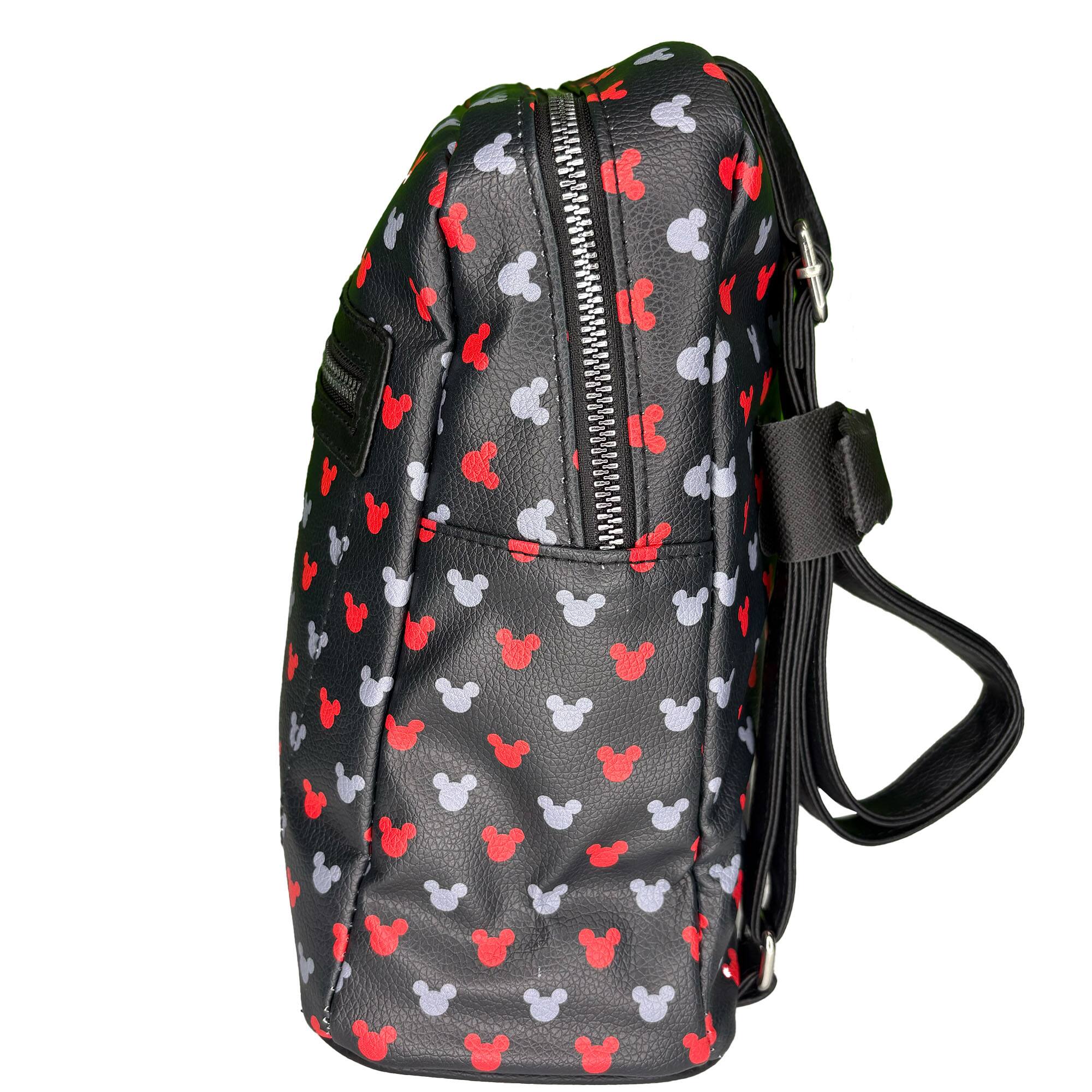 Alt View 2. UPD - Mickey All Over print 10" Mini Deluxe Backpack with 1 Front pocket - Multicolored.