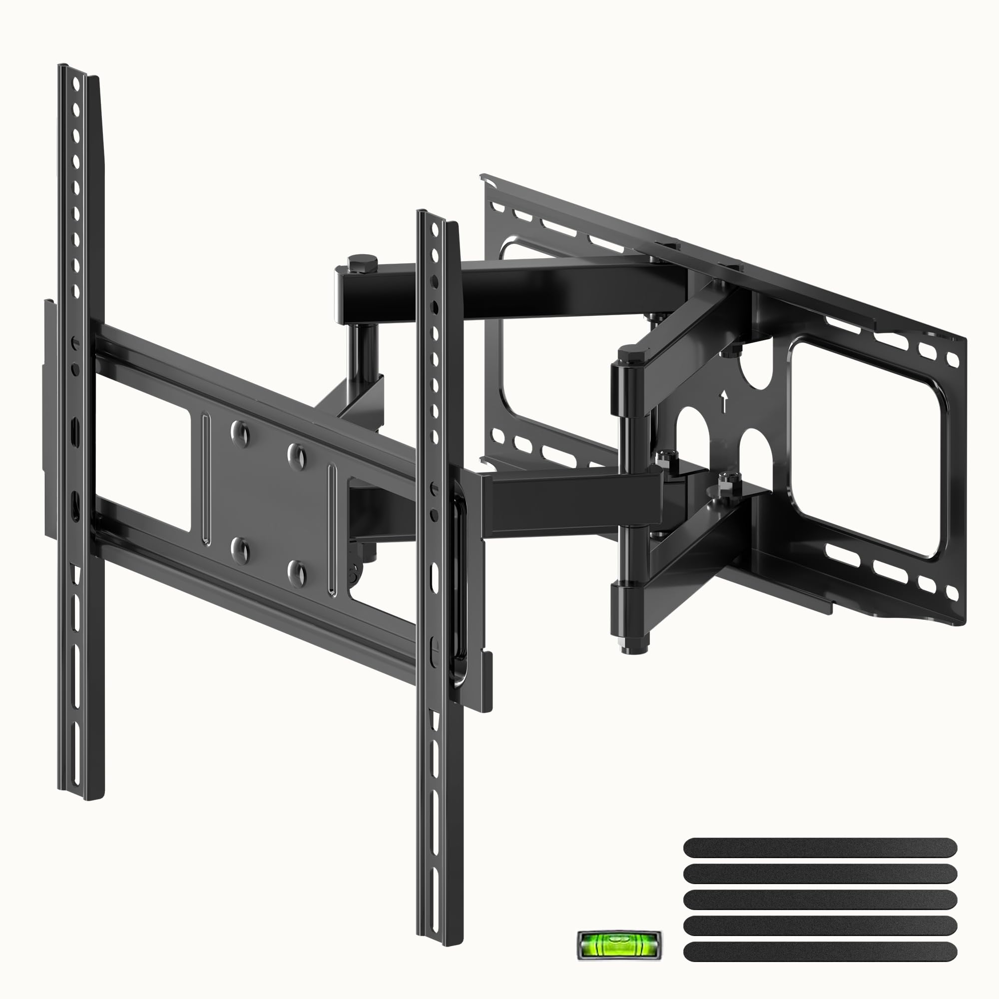 Earthley Blooms - Full Motion Tv Wall Mount 26 70 Flat curved Swivel Tilt Bracket With Articulating Dual Arms Support s Max - For 26-70"