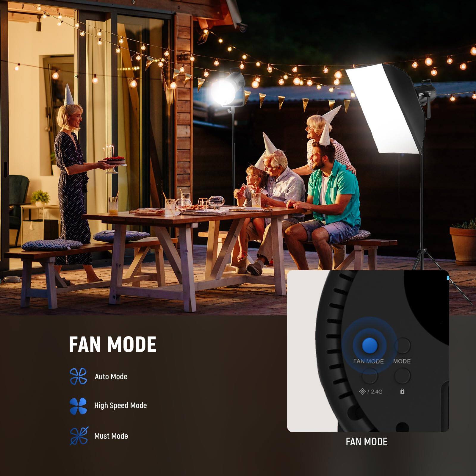 FAN MODE

- Auto Mode
- High Speed Mode
- Must Mode

FAN MODE