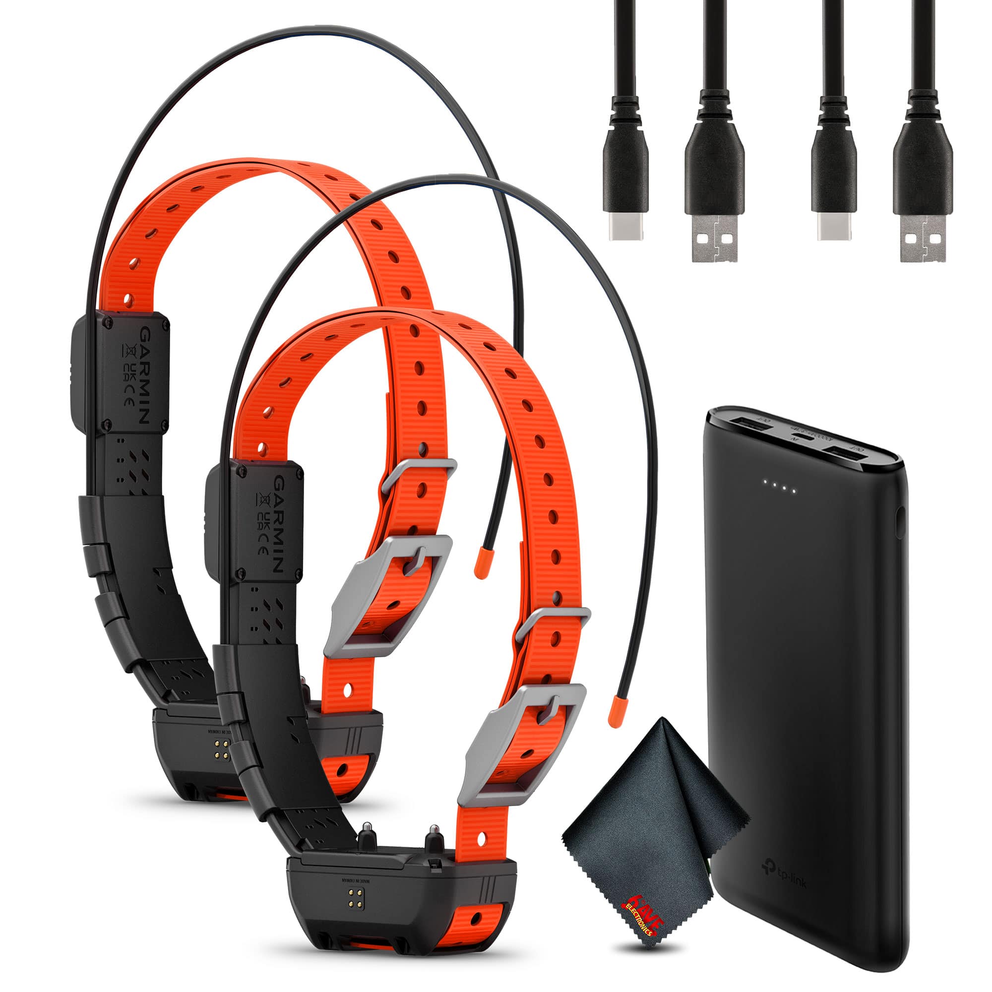 Garmin - Alpha TT25 Tracking and Training Collar For Dogs + Power Bank Battery - Orange