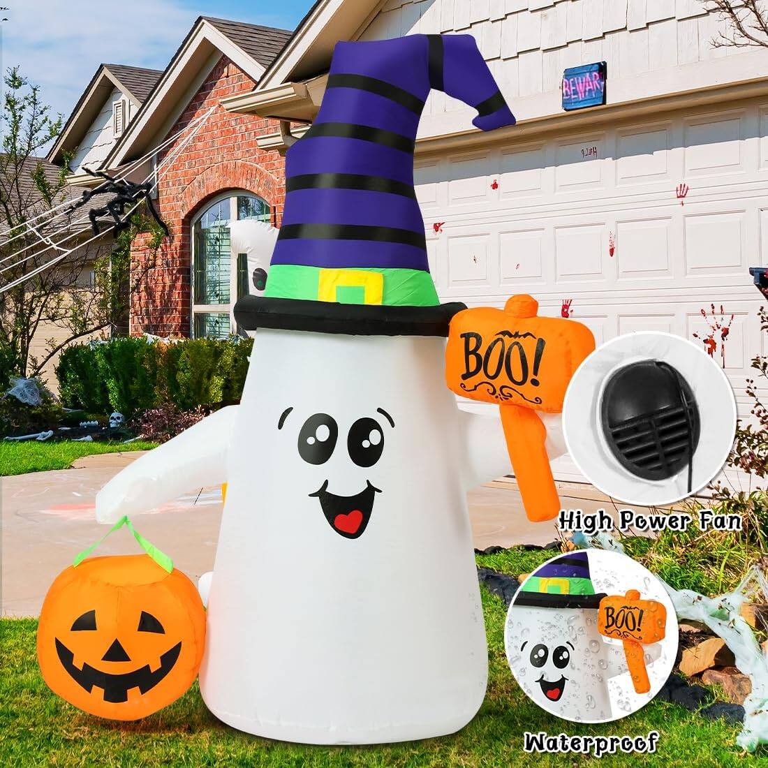 BEWARE 1.3mg W BOO! High Power Fan BOO! Waterproof