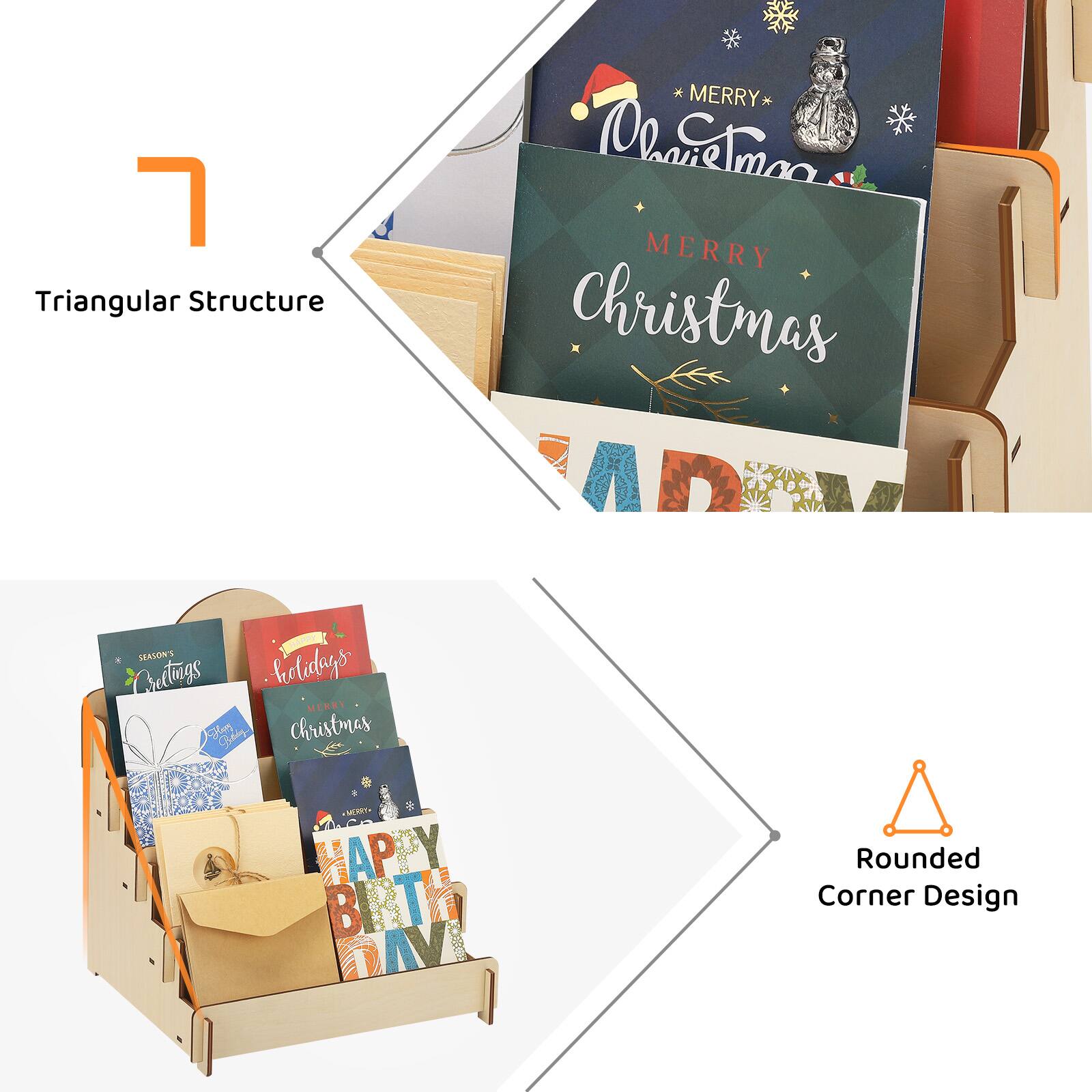 7 Triangular Structure
MERRY Christmas
* SEASON'S Greetings MERRY Christmas
HAPPY BIRTHDAY

Rounded Corner Design