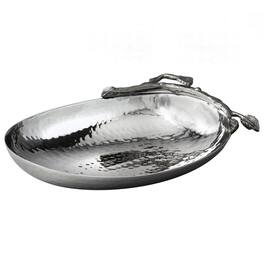 Jiallo - Elegance Sparkle leaf nut dish - Silver