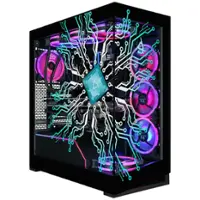 CLX Horus Gaming Desktop - Intel Core Ultra 9 285K - 64GB DDR5 Memory - GeForce RTX 5070 Ti - 2TB NVMe M.2 SSD, 6TB HDD - Black - Front_Zoom