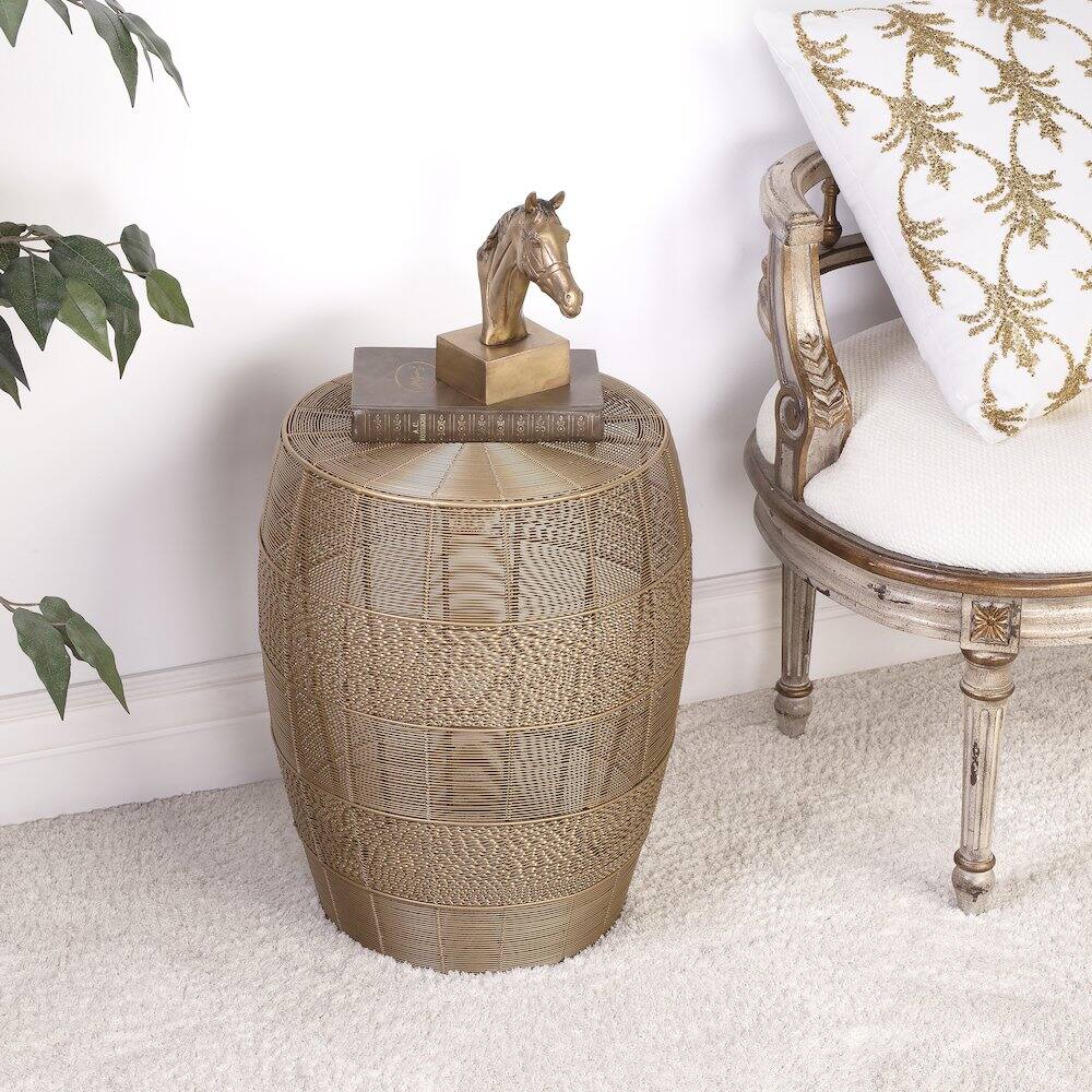 Alt View 6. Butler Specialty - Bellarose Metal Side Table - Gold.