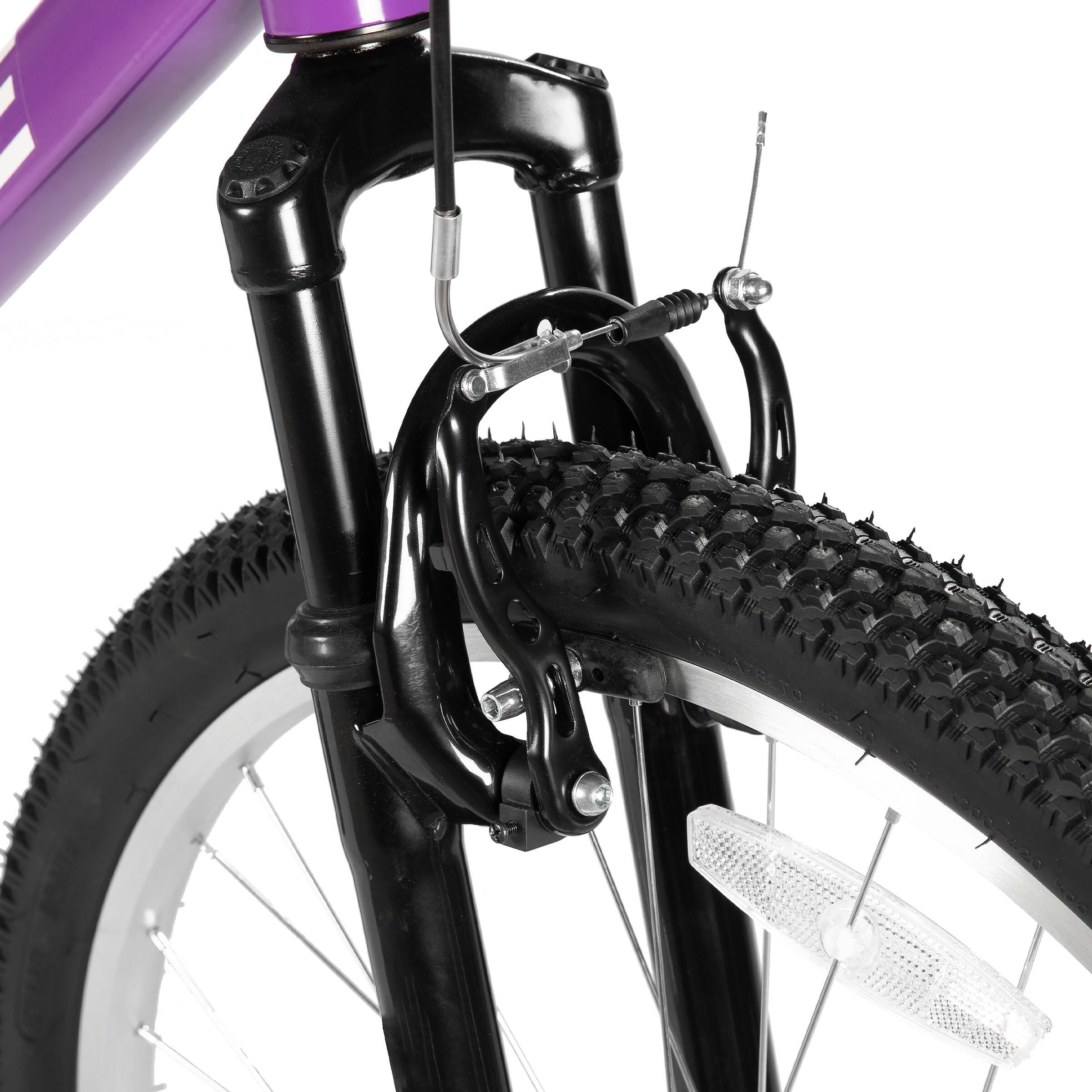 Alt View 6. HILAND - BAMCBASE Lilac 26 inches Mountain Bike for Women, 18-Speed High-Tensile Steel Frame, Suspension Fork, Purple - purple.