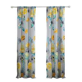 Greenland Home Fashions - Greenland Home Fashion Watercolor Dream Curtains - 42x84" - Gray
