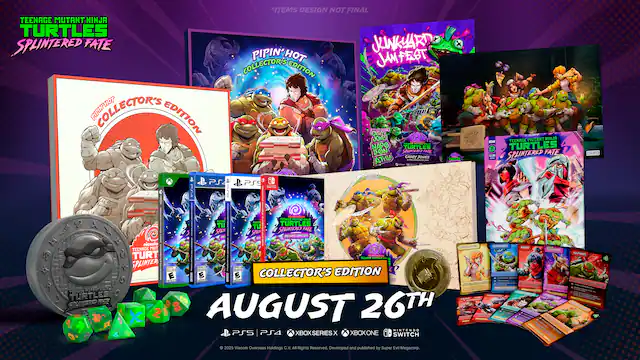 Teenage Mutant Ninja Turtles Splintered Fate Collector's Edition *Items design not final* Junkyard Jamfest *Casey Jones *Napoleon *Turtles in Time: The IDW Collection *Teenage Mutant Ninja Turtles: The IDW Collection *Teenage Mutant Ninja Turtles: IDW 20/20 *Teenage Mutant Ninja Turtles: The IDW Collection Volume 1 *Teenage Mutant Ninja Turtles: The IDW Collection Volume 2 *Teenage Mutant Ninja Turtles: The IDW Collection Volume 3 *Teenage Mutant Ninja Turtles: The IDW Collection Volume 4 *Teenage Mutant Ninja Turtles: The IDW Collection Volume 5 *Teenage Mutant Ninja Turtles: The IDW Collection Volume 6 *Teenage Mutant Ninja Turtles: The IDW Collection Volume 7 *Teenage Mutant Ninja Turtles: The IDW Collection Volume 8 *Teenage Mutant Ninja Turtles: The IDW Collection Volume 9 *Teenage Mutant Ninja Turtles: The IDW Collection Volume 10 *Teenage Mutant Ninja Turtles: The IDW Collection Volume 11 *Teenage Mutant Ninja Turtles: The IDW Collection Volume 12 *Teenage Mutant Ninja Turtles: The IDW Collection Volume 13 *Teenage Mutant Ninja Turtles: The IDW Collection Volume 14 *Teenage Mutant Ninja Turtles: The IDW Collection Volume 15 *Teenage Mutant Ninja Turtles: The IDW Collection Volume 16 *Teenage Mutant Ninja Turtles: The IDW Collection Volume 17 *Teenage Mutant Ninja Turtles: The IDW Collection Volume 18 *Teenage Mutant Ninja Turtles: The IDW Collection Volume 19 *Teenage Mutant Ninja Turtles: The IDW Collection Volume 20 *Teenage Mutant Ninja Turtles: The IDW Collection Volume 21 *Teenage Mutant Ninja Turtles: The - E10+ (Everyone 10+)