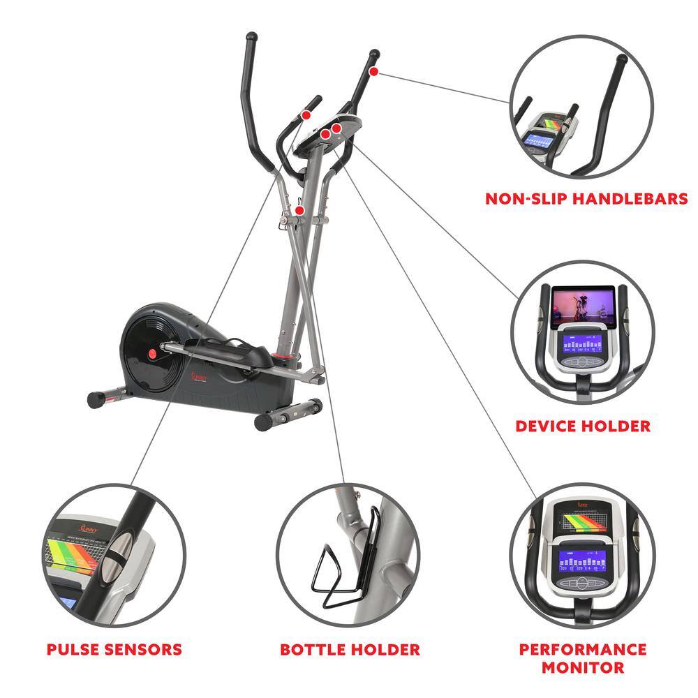NON-SLIP HANDLEBARS  
DEVICE HOLDER  
PULSE SENSORS  
BOTTLE HOLDER  
PERFORMANCE MONITOR
