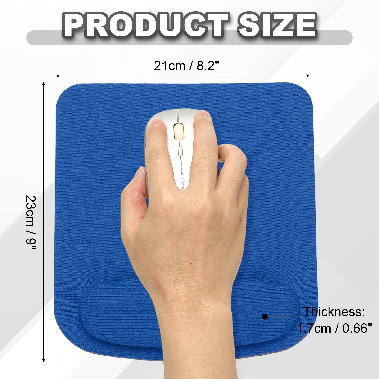 PRODUCT SIZE  
21cm / 8.2"  
23cm / 9"  
Thickness: 1.7cm / 0.66"