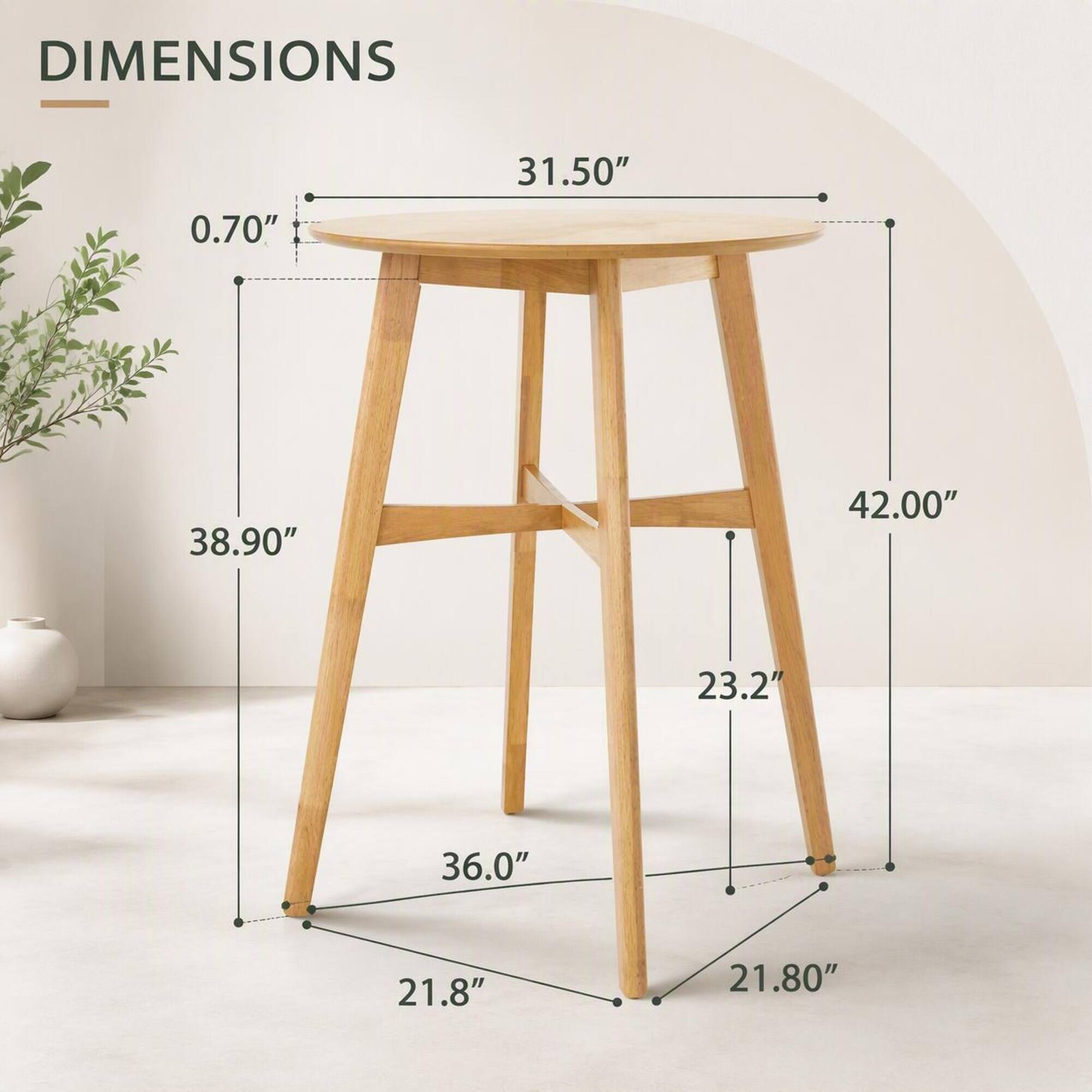 DIMENSIONS
0.70"
31.50"
38.90"
42.00"
23.2"
36.0"
21.8"
21.80"