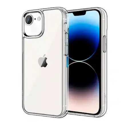 Front. Entronix - Entronix Slim Clear Case for iPhone 16E - Durable Hard Back Protection - Clear.