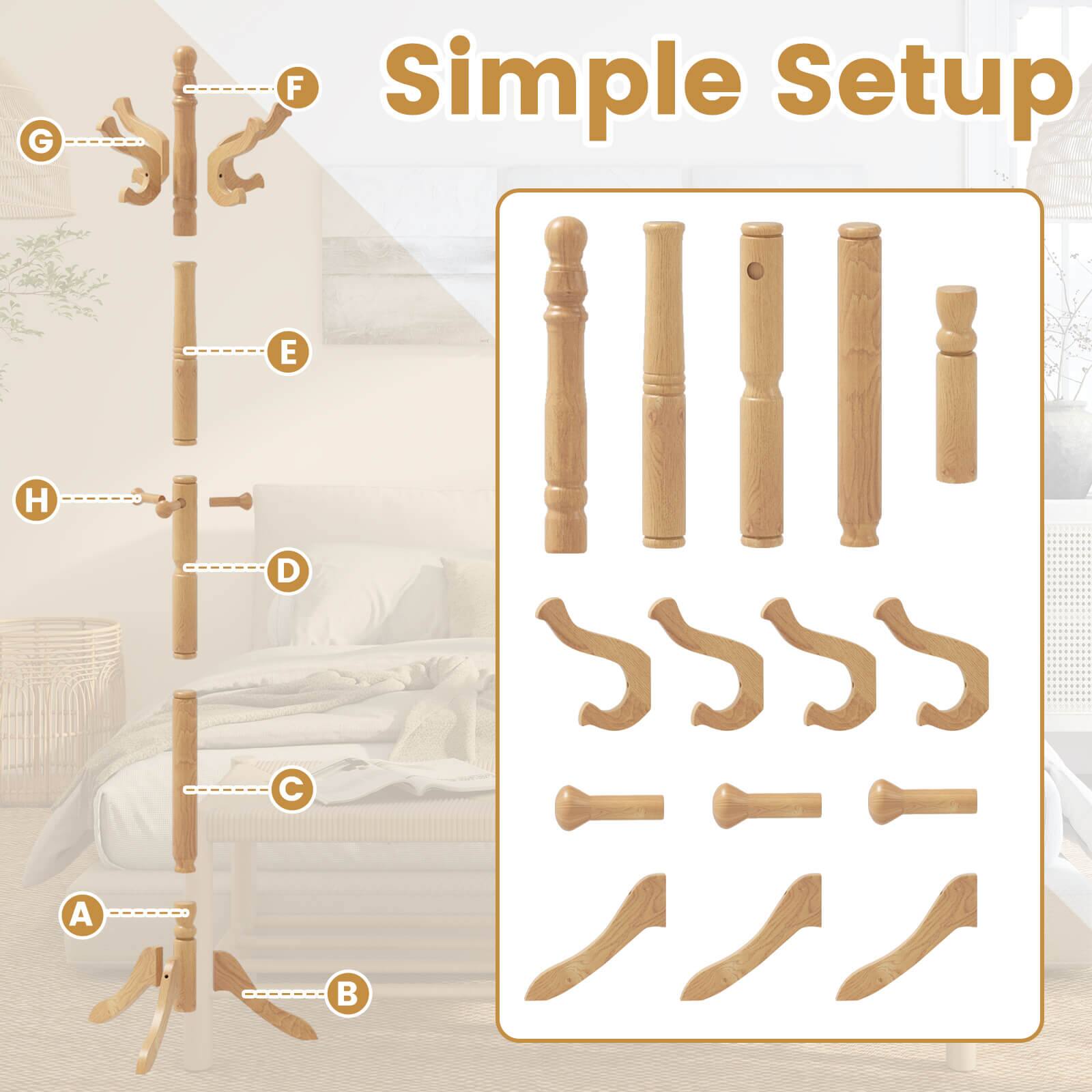 G F Simple Setup E H D C A