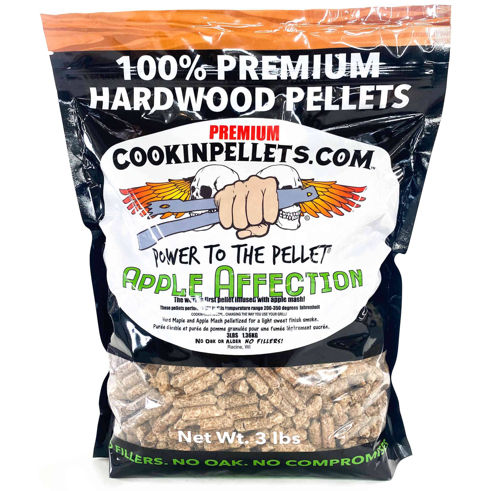 CookinPellets - Apple Affection Wood Pellets for Indoor & Outdoor Smoker, 3Lbs