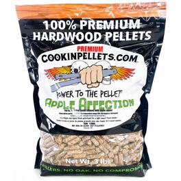CookinPellets - Apple Affection Wood Pellets for Indoor & Outdoor Smoker, 3Lbs