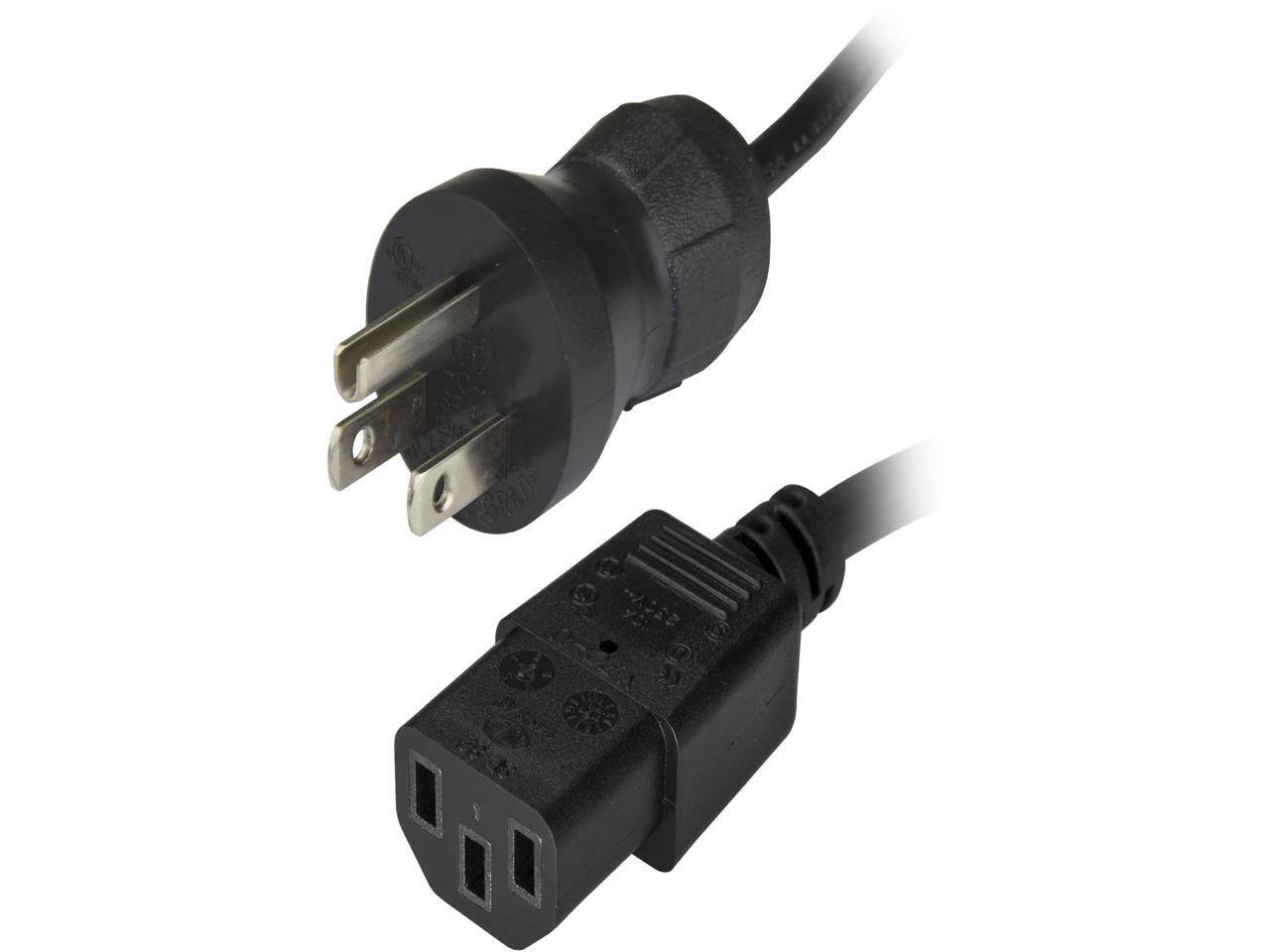 Front. Startech - StarTech.com PXTMG10115 15 ft Hospital Grade Power Cord - NEMA 5-15P to C13 - Monitor Power Cable - Power Supply Cord.