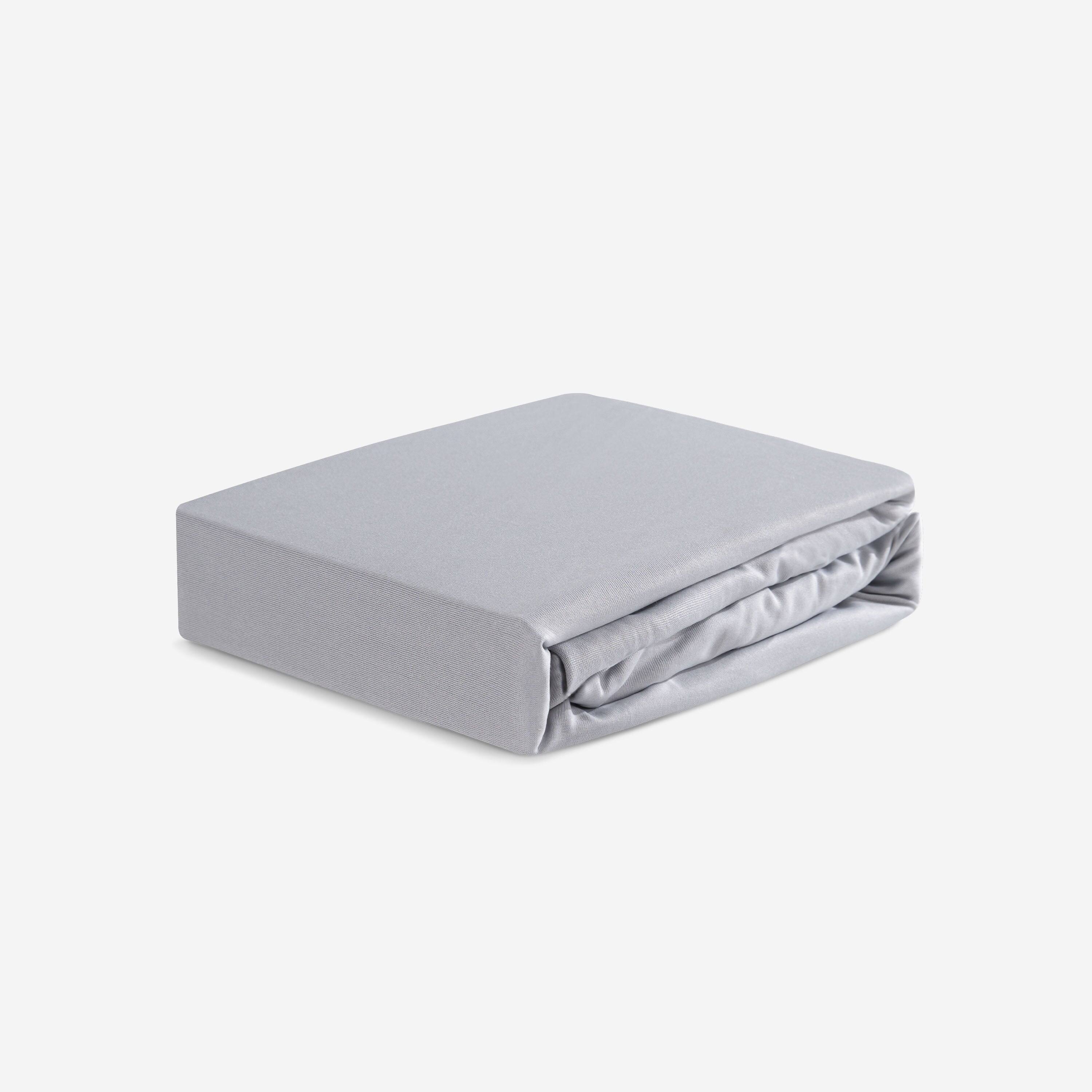 Alt View 2. Bedgear - Dri-Tec Performance® Crib Sheet - Baby Light Grey, Crib/toddler - baby-light-grey.