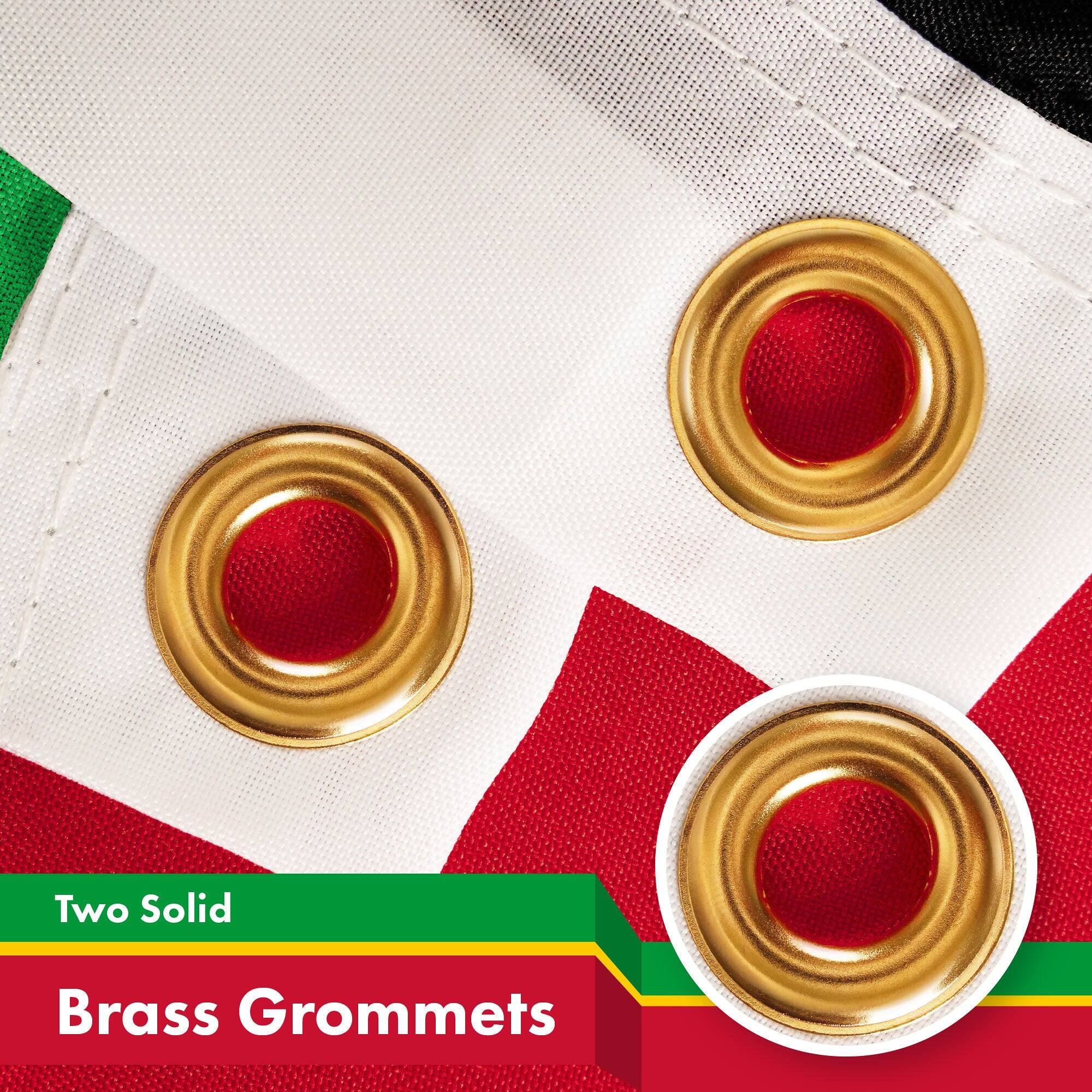 Two Solid Brass Grommets