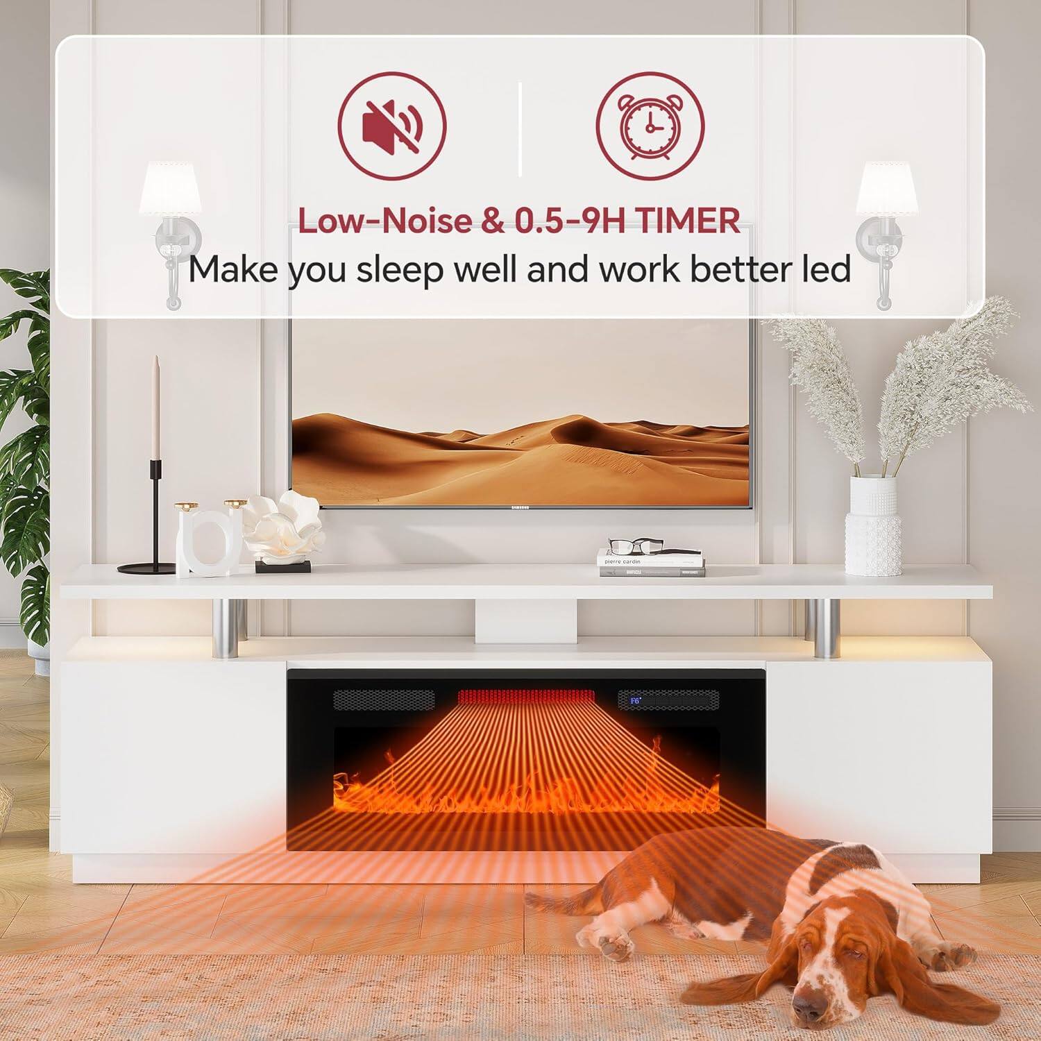 Low-Noise & 0.5-9H TIMER  
Make you sleep well and work better led