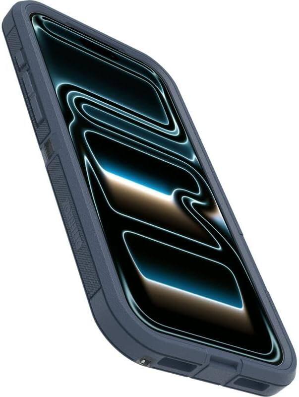 Alt View 1. OtterBox - OtterBox iPhone 17 Pro Max , Bundle: Defender Series XT Case & Screen Protector - Snaps on MagSafe - Rugged & Durable - Baby Blue Jeans (Clear/Blue).