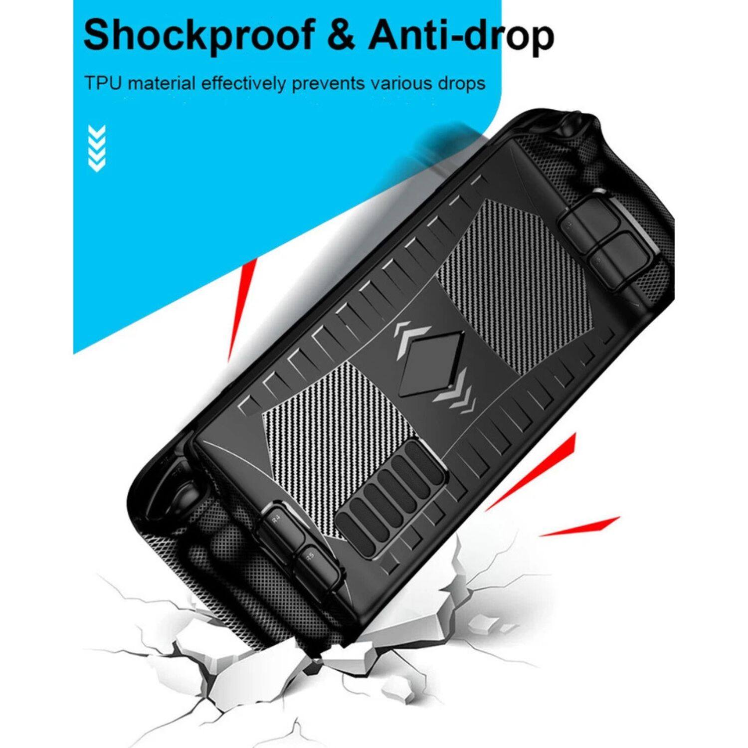 Shockproof & Anti-drop  
TPU material effectively prevents various drops