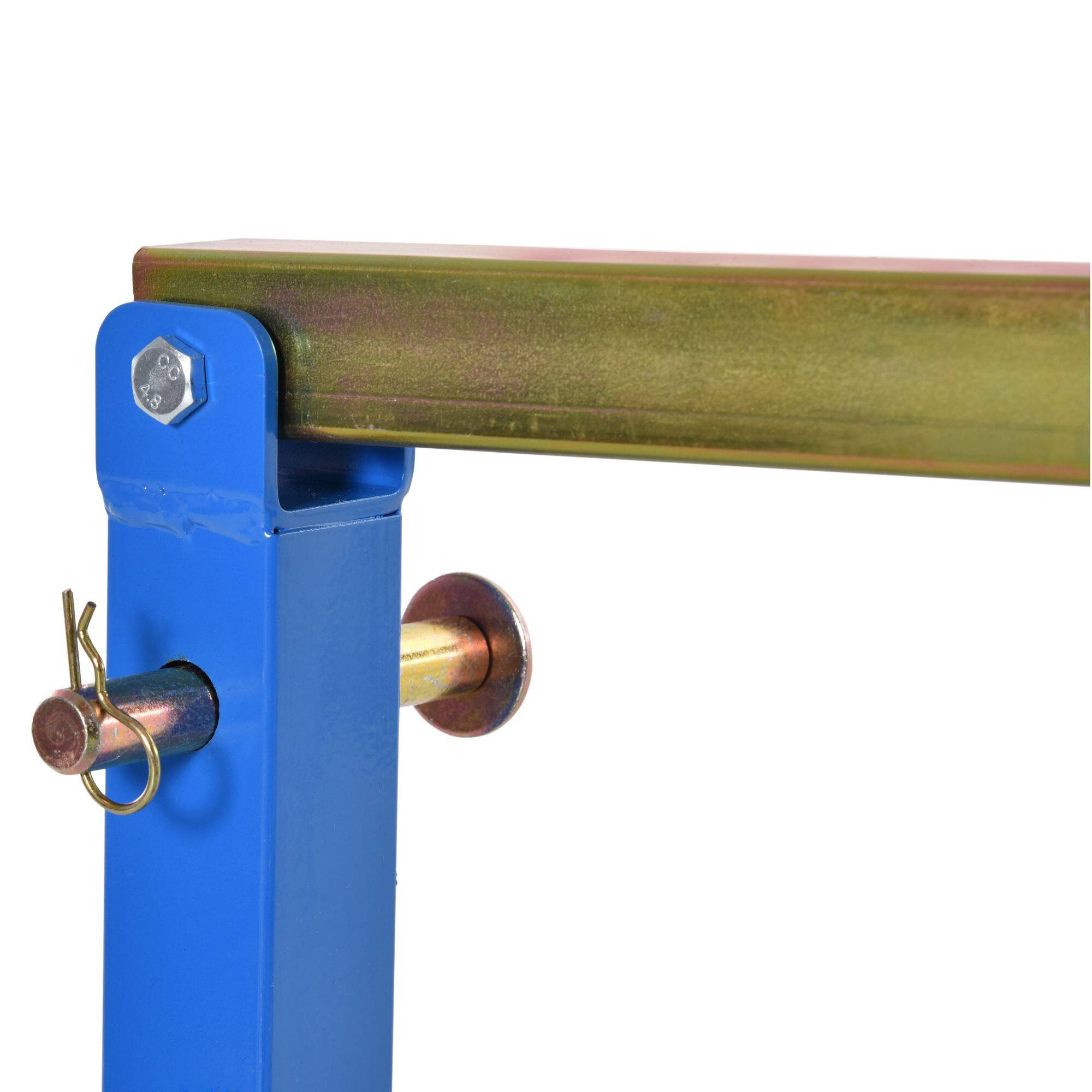 Alt View 8. Durhand - Motorcycle Tire Changing Stand Durable Steel Machine with Adjustable Bead Popper and Leverage Handle - Blue.