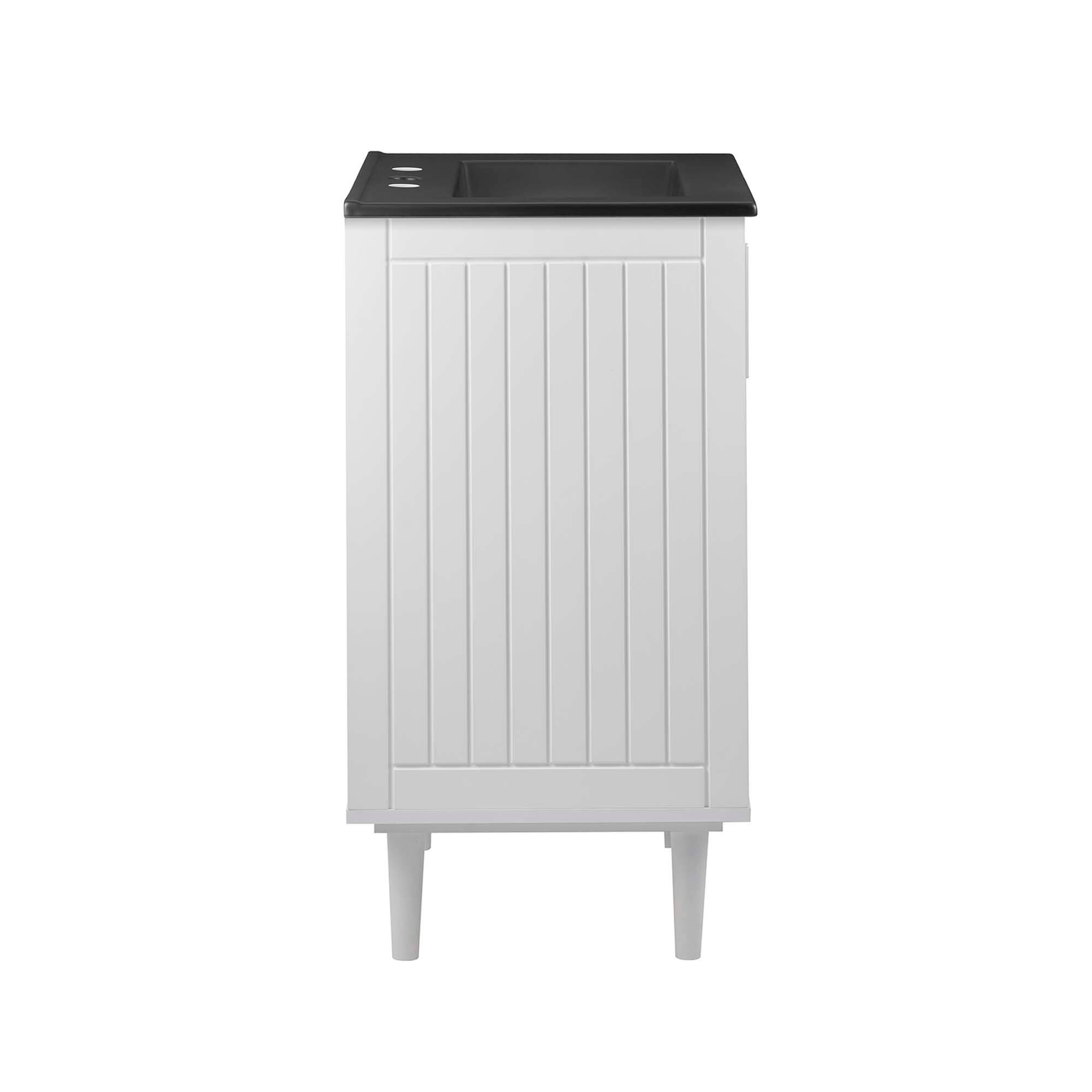 Alt View 1. Modway - Augusta 24" Bathroom Vanity by Modway - White Black.