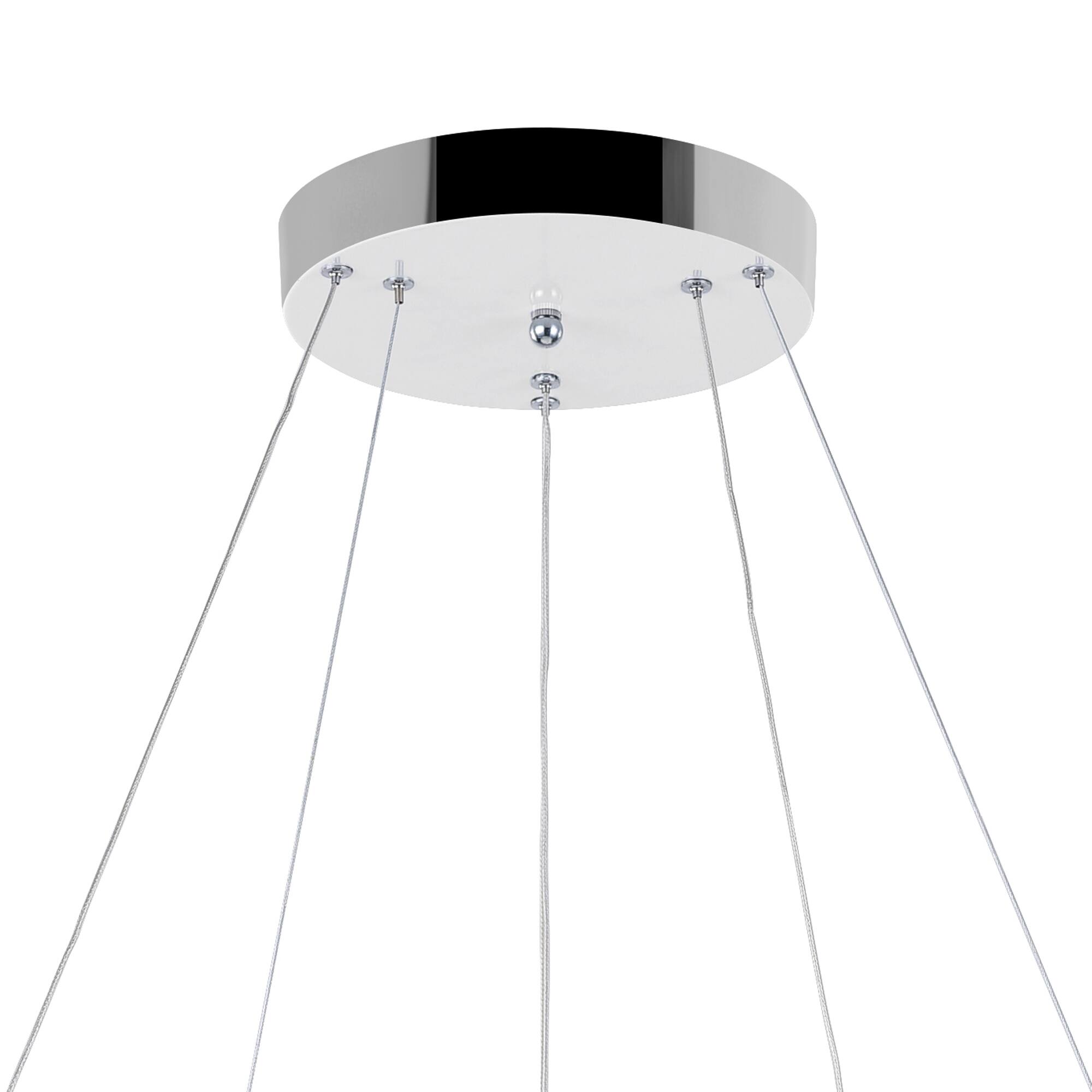 Alt View 1. CWI Lighting - Arielle LED Chandelier With Chrome Finish - Chrome.