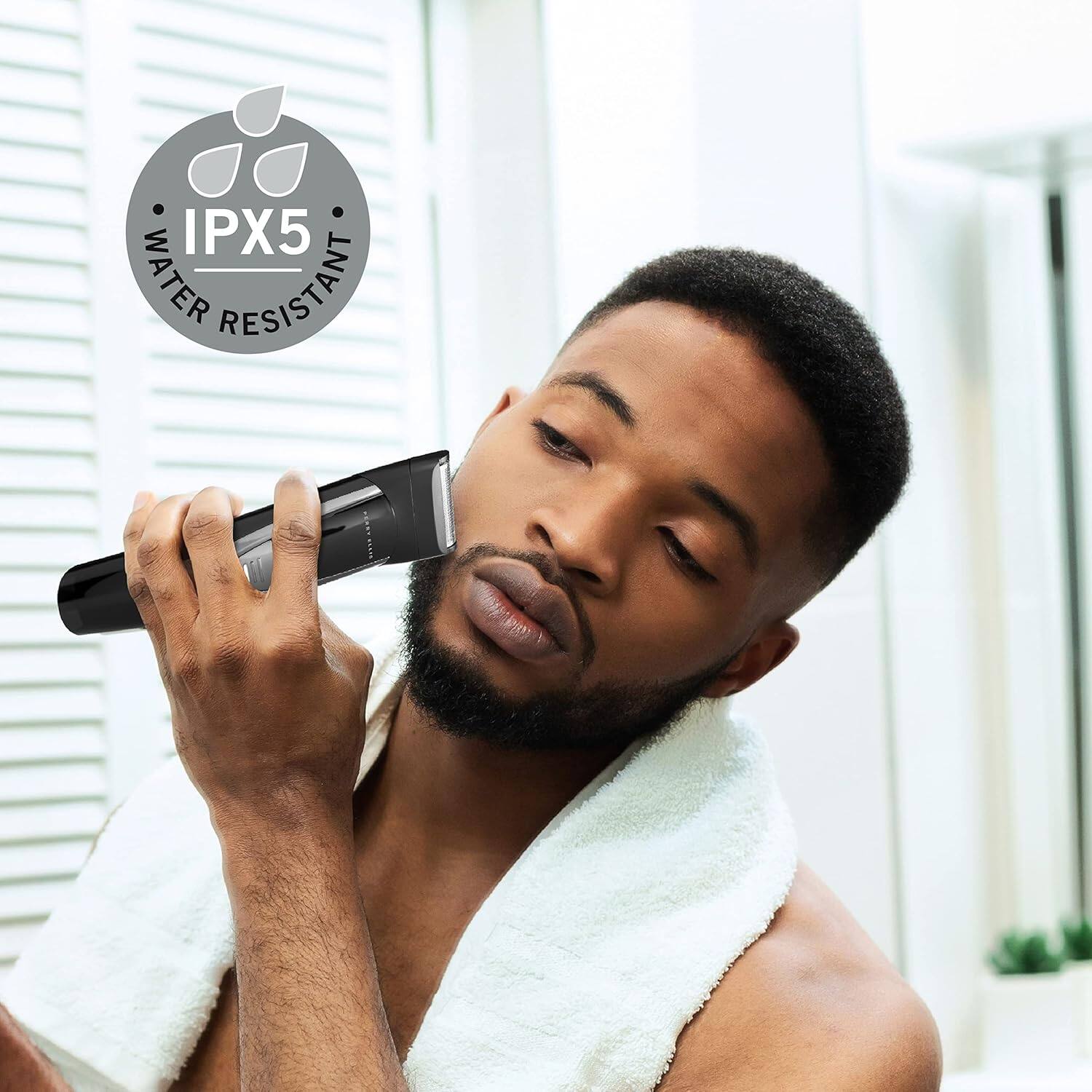 Perry Ellis 16 Piece Men's Grooming Kit, Rechargeable Trimmer