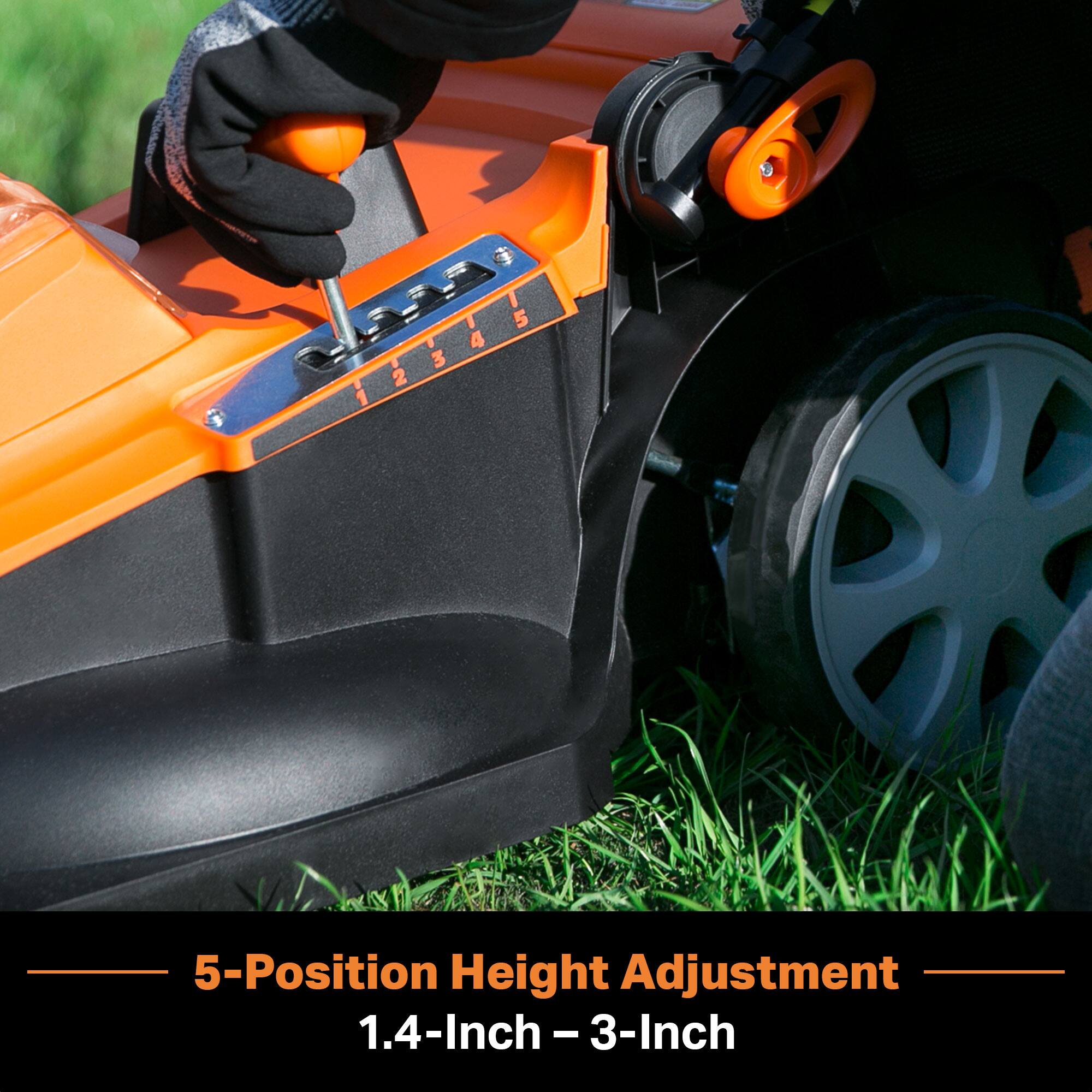 5-Position Height Adjustment  
1.4-Inch - 3-Inch
