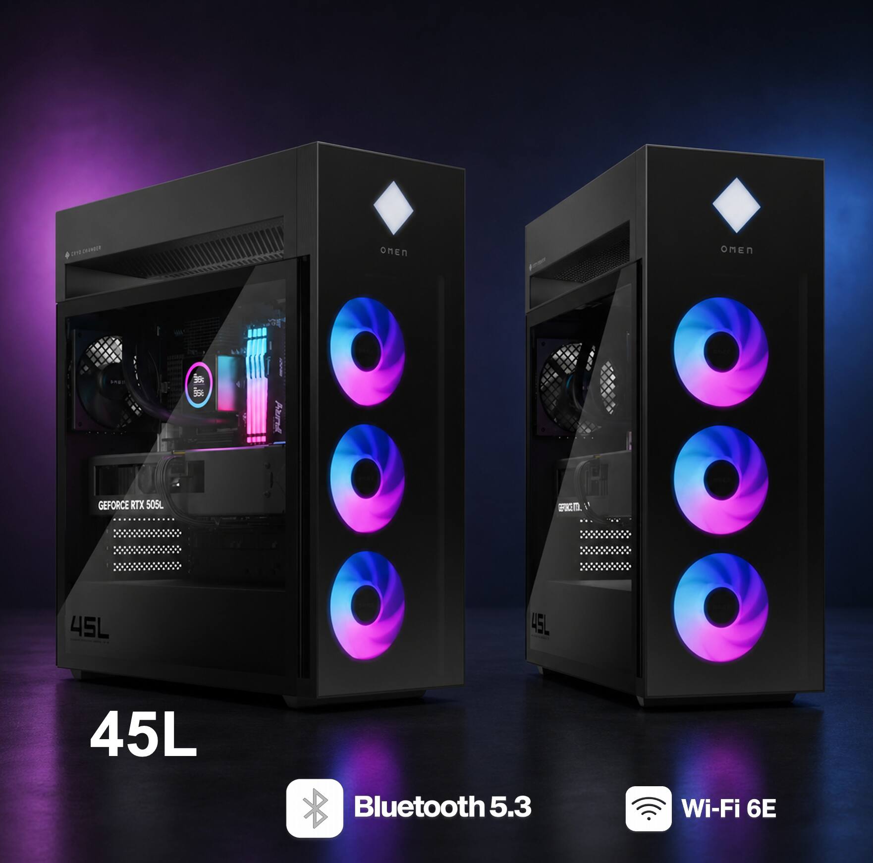 10U9. OMEN Aund GEFORCE RTX 505L RIGD 45L 4GL 45L Bluetooth 5.3 Wi-Fi 6E