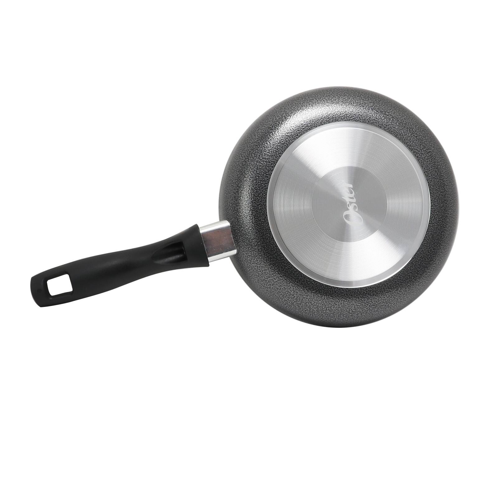 Alt View 1. Oster - Oster Clairborne 8 Inch Aluminum Frying Pan in Charcoal Grey - Gray.