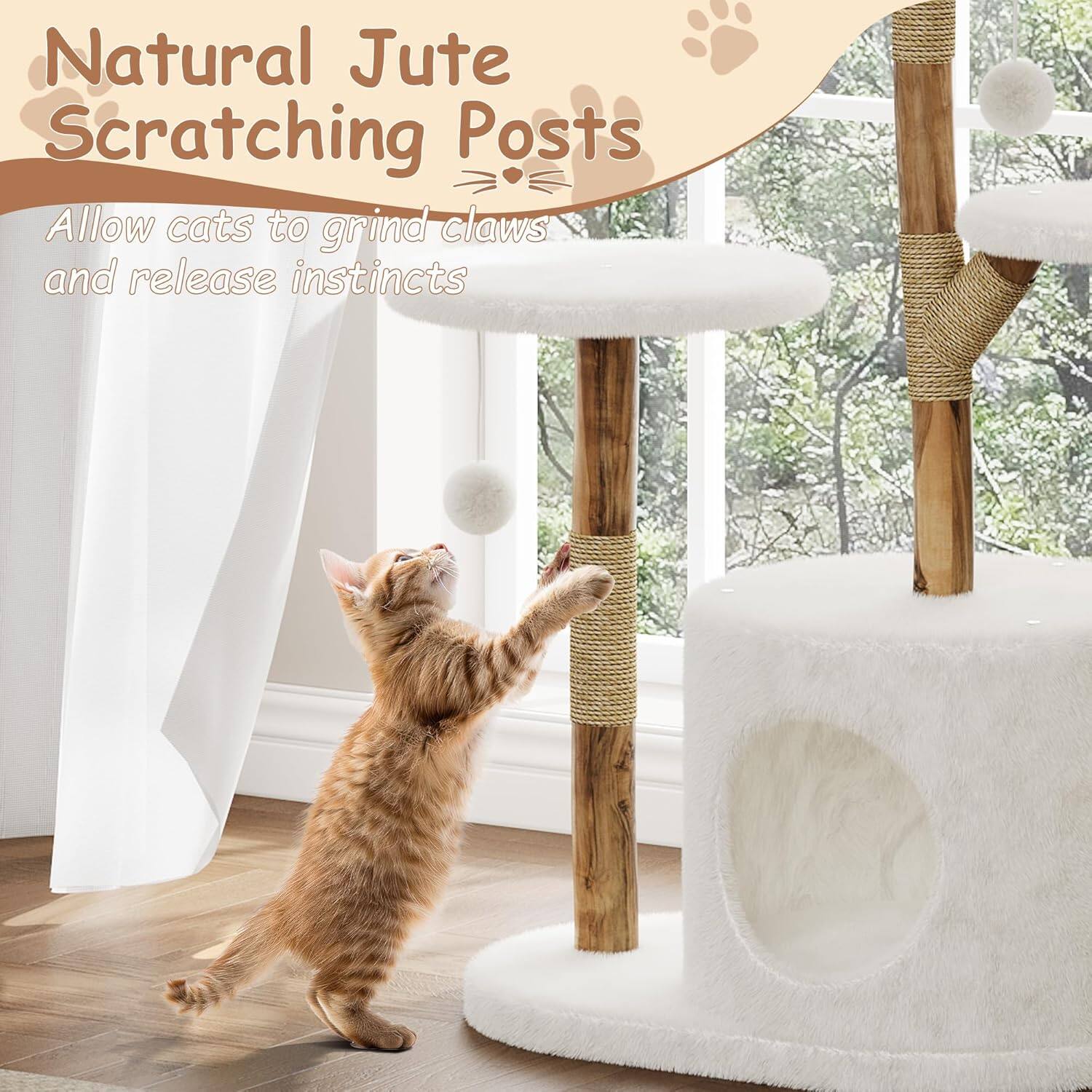 Natural Jute Scratching Posts  
Allow cats to grind claws and release instincts