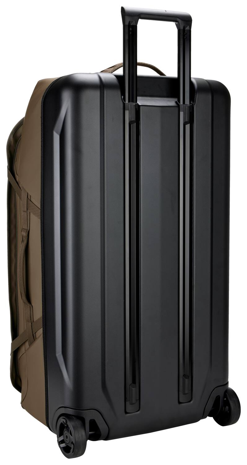 Angle. Thule - Chasm Wheeled Duffel Bag – Rugged 70L Rolling Travel Gear - Deep Khaki.