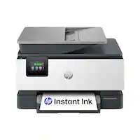 HP - OfficeJet Pro 9125e Wireless AI-Enabled AiO Inkjet Printer w/ 3 Months of Instant Ink (+1 Bonus Month of Ink w/ Code) - White - Front_Zoom