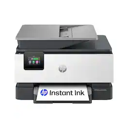 HP - OfficeJet Pro 9125e Wireless AI-Enabled AiO Inkjet Printer w/ 3 Months of Instant Ink (+1 Bonus Month of Ink w/ Code) - White