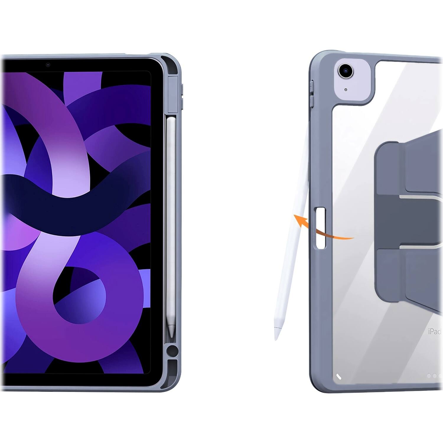 Alt View 16. SaharaCase - Venture Series Rotating Case for Apple iPad Air 11'' M3/M2 and iPad Air 10.9'' (4th and 5th Gen) - Purple.