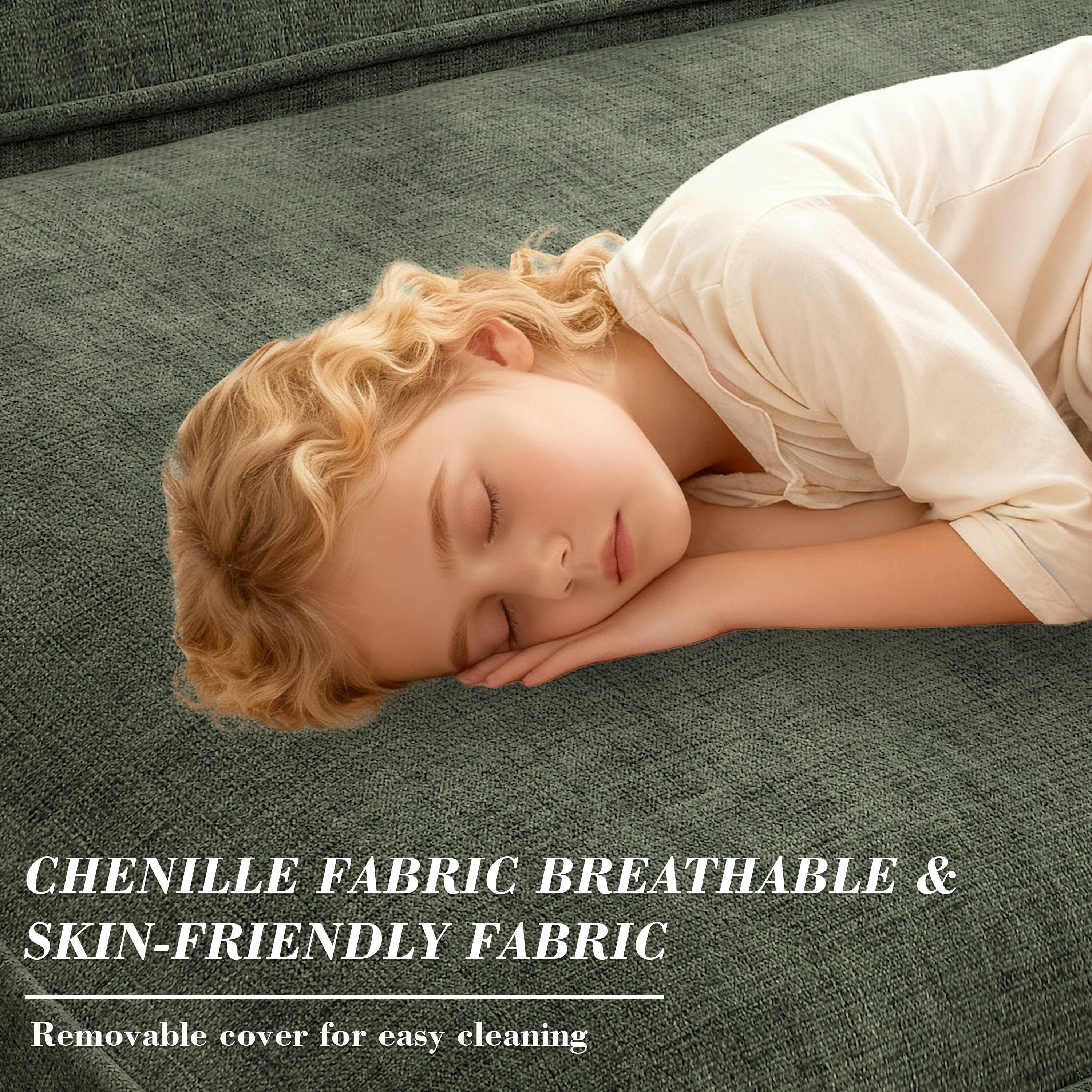 CHENILLE FABRIC  
BREATHABLE & SKIN-FRIENDLY FABRIC  

Removable cover for easy cleaning