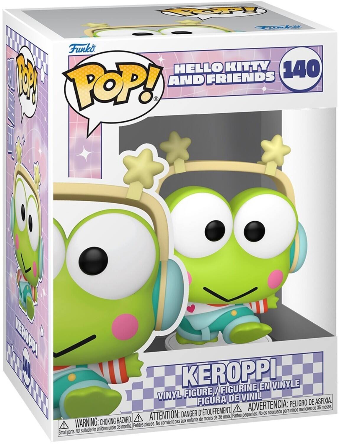 Funko POP! HELLO KITTY AND FRIENDS 140 KEROPPI VINYL FIGURE / FIGURINE EN VINYLE / FIGURA DE VINIL

ADVERTENCIA: PELIGRO DE ASFIXIA. DANGER D'ÉTOUFFEMENT. ATTENTION: CHOKING HAZARD. Small parts. Not suitable for children under 36 months.