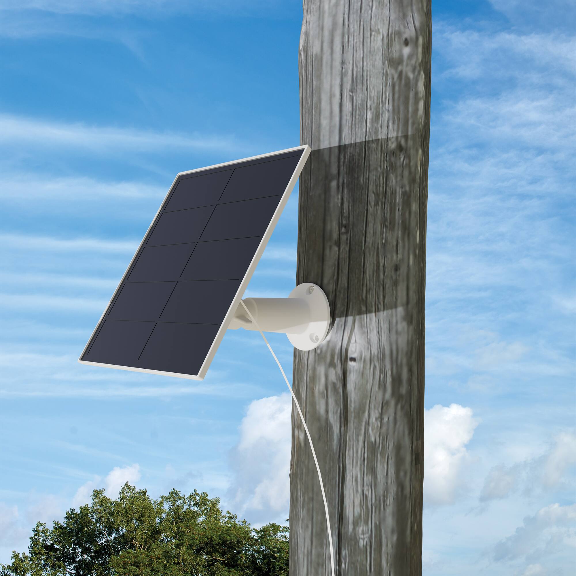 Left. Lorex - Solar panel for battery operated cameras -4.5-watt.