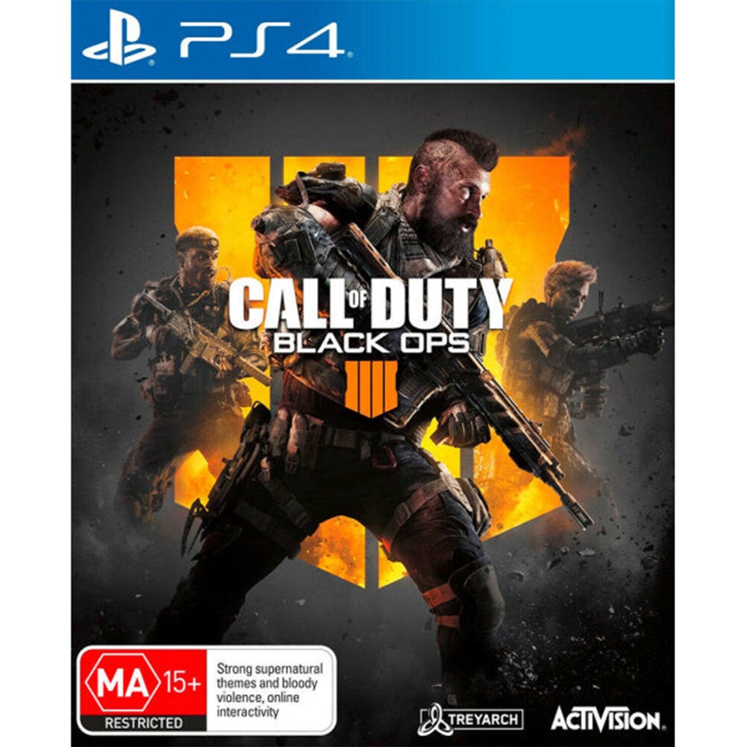PS4 CALL OF DUTY BLACK OPS Strong supernatural MA 15+ themes and bloody violence, online interactivity RESTRICTED TREYARCH ACTIVISION - M (Mature 17+)